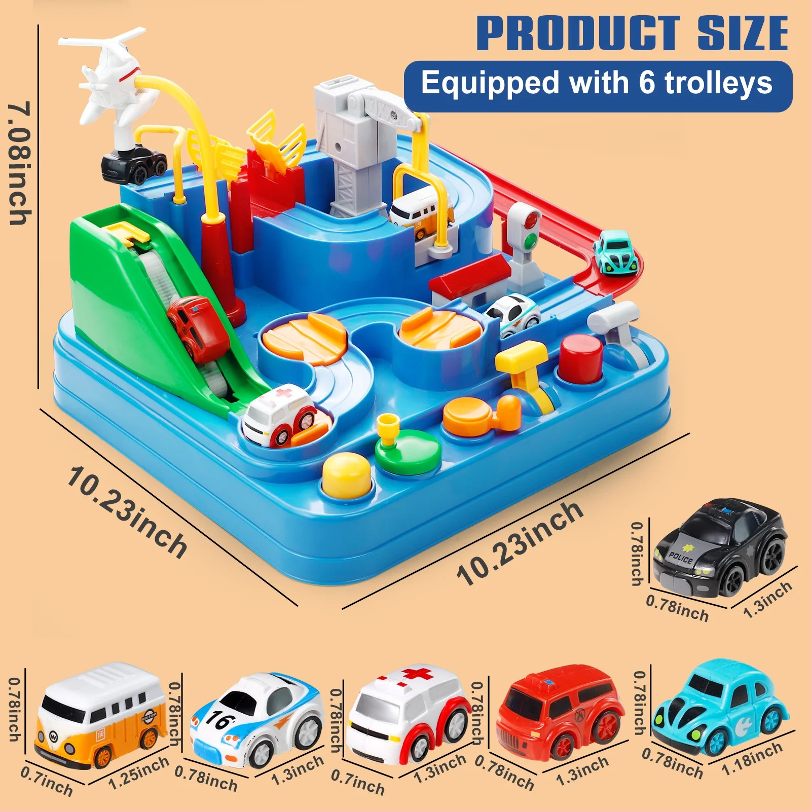 RACE CAR TOY SET Race Track Playset