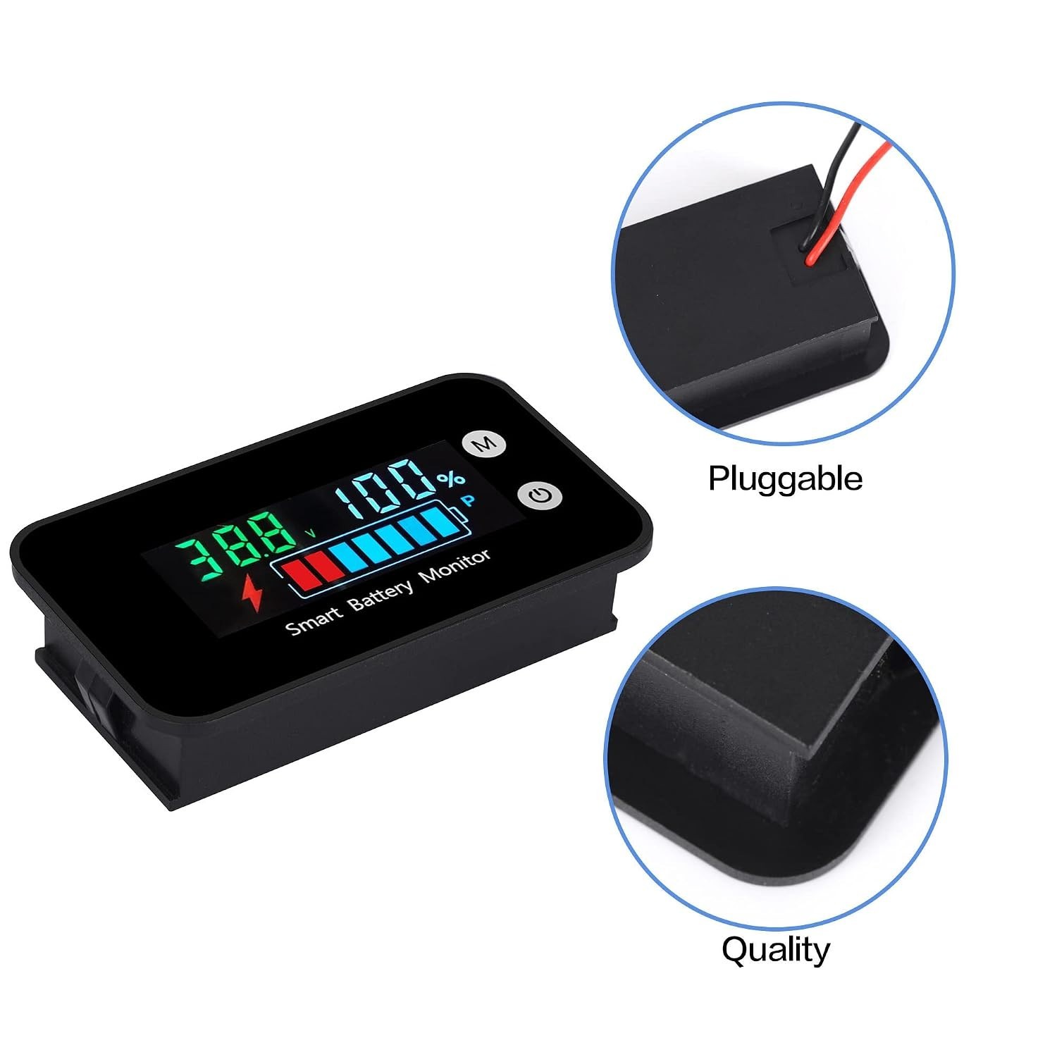 Waterproof Battery Monitor12v 24v 36v 48v 60v 72v,Car Motorcycle Golf cart Ba…