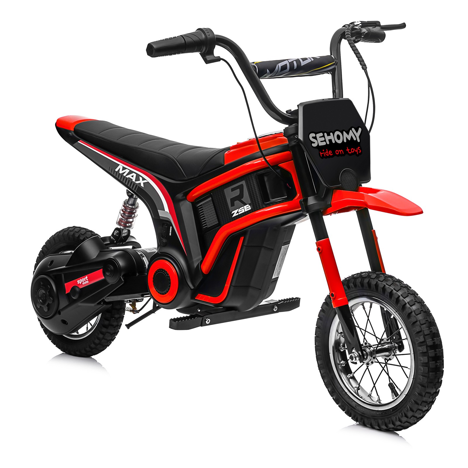 24V 350W Electric Dirt Bike Motorbike for Kids Off Road with Tail Light 15.5 MPH