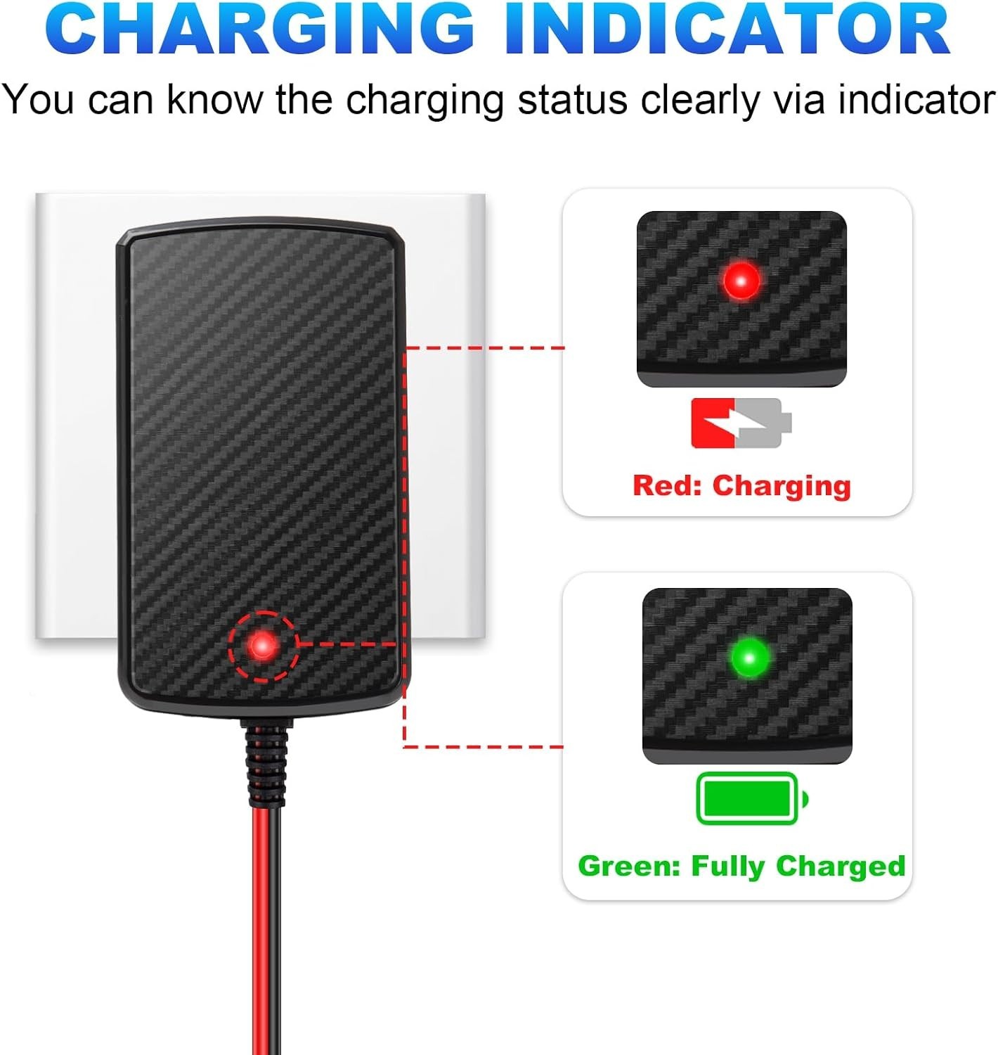 12V Battery Charger for Kids Ride On Toys, 12V Kids Ride On Car Charger for K..