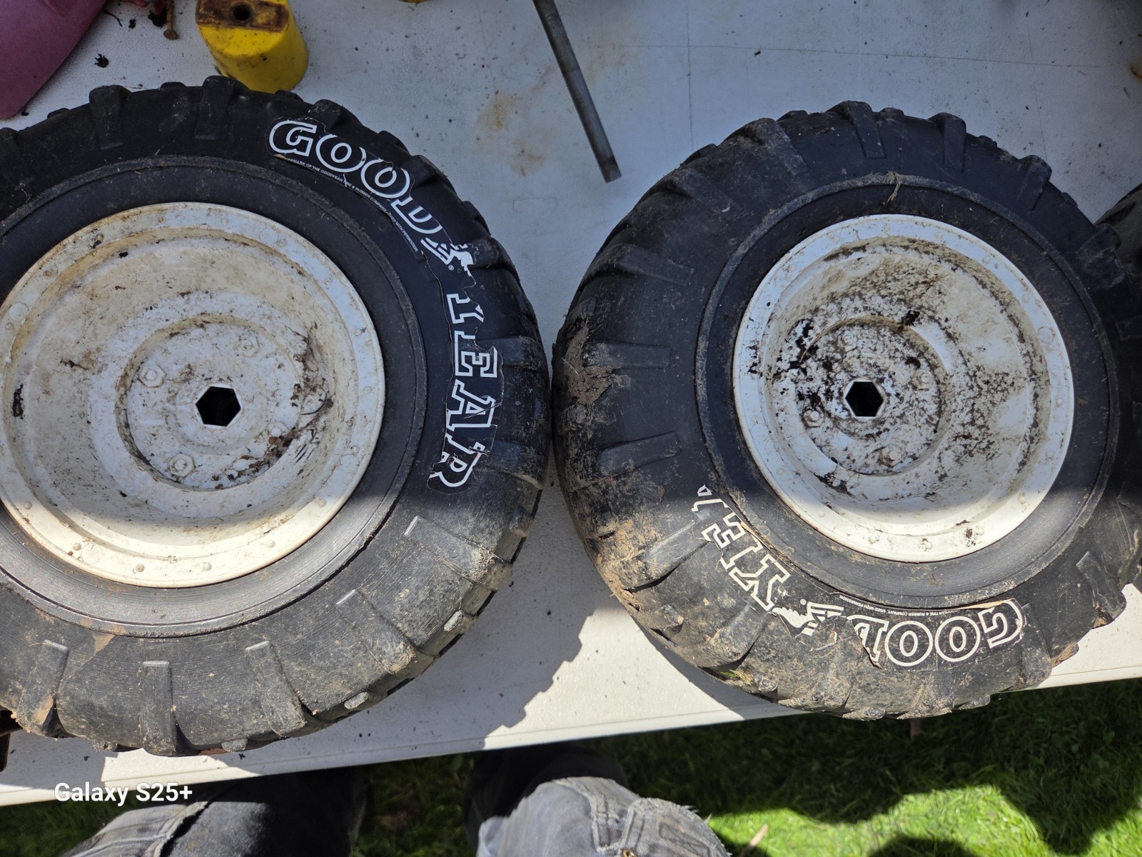 Vintage Jeep Power Wheels Front Wheels Replacement Wheels Set Of 2