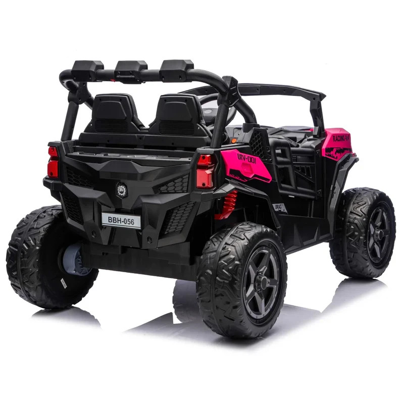 24V 4WD KIDS GIRLS RIDE ON ELECTRIC UTV CAR 480W 4X POWERFUL MOTORS,2 SEATER+ RC