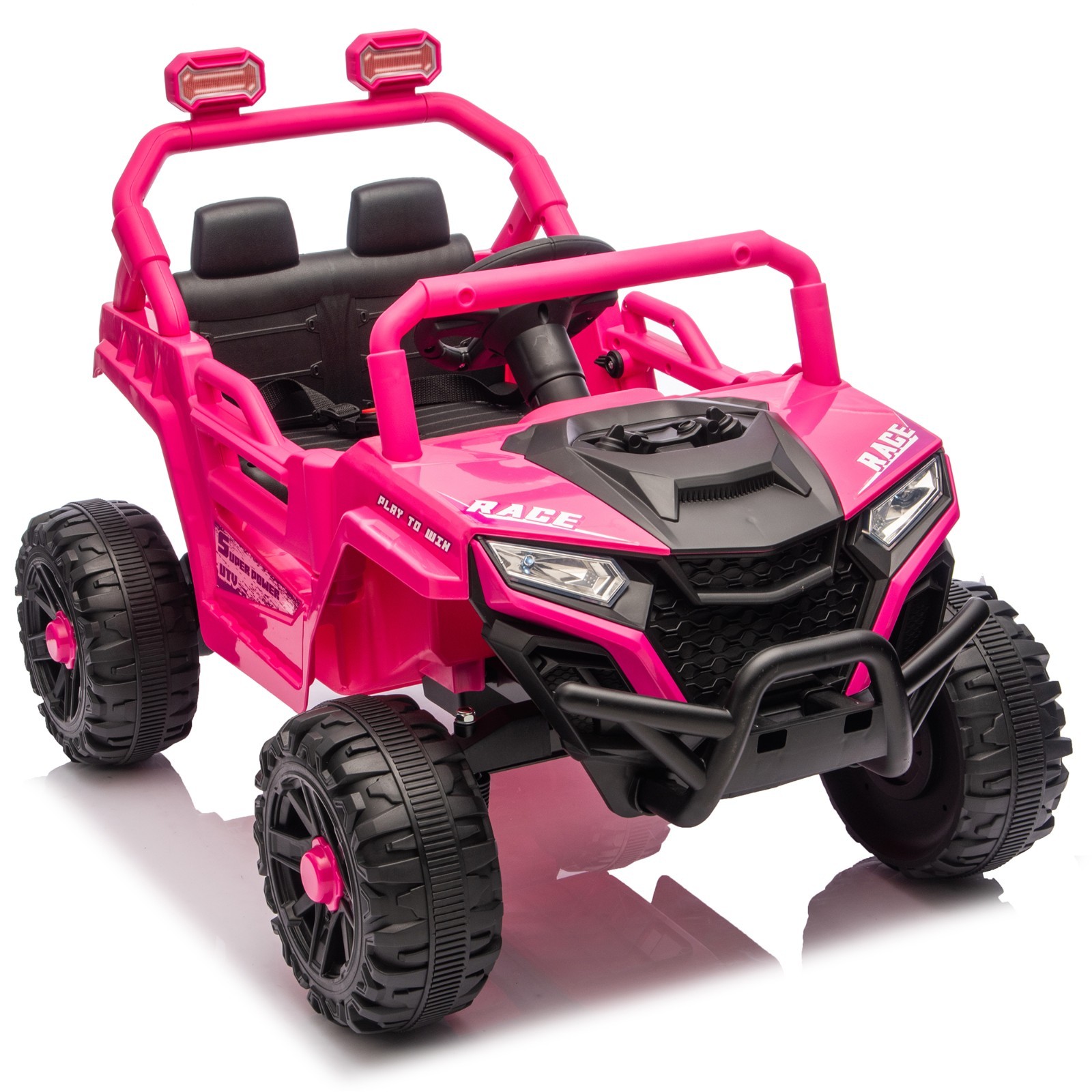 12V Kids Electric Car Truck Ride On UTV W/Remote,Batttery Power Wheels Toys,Pink