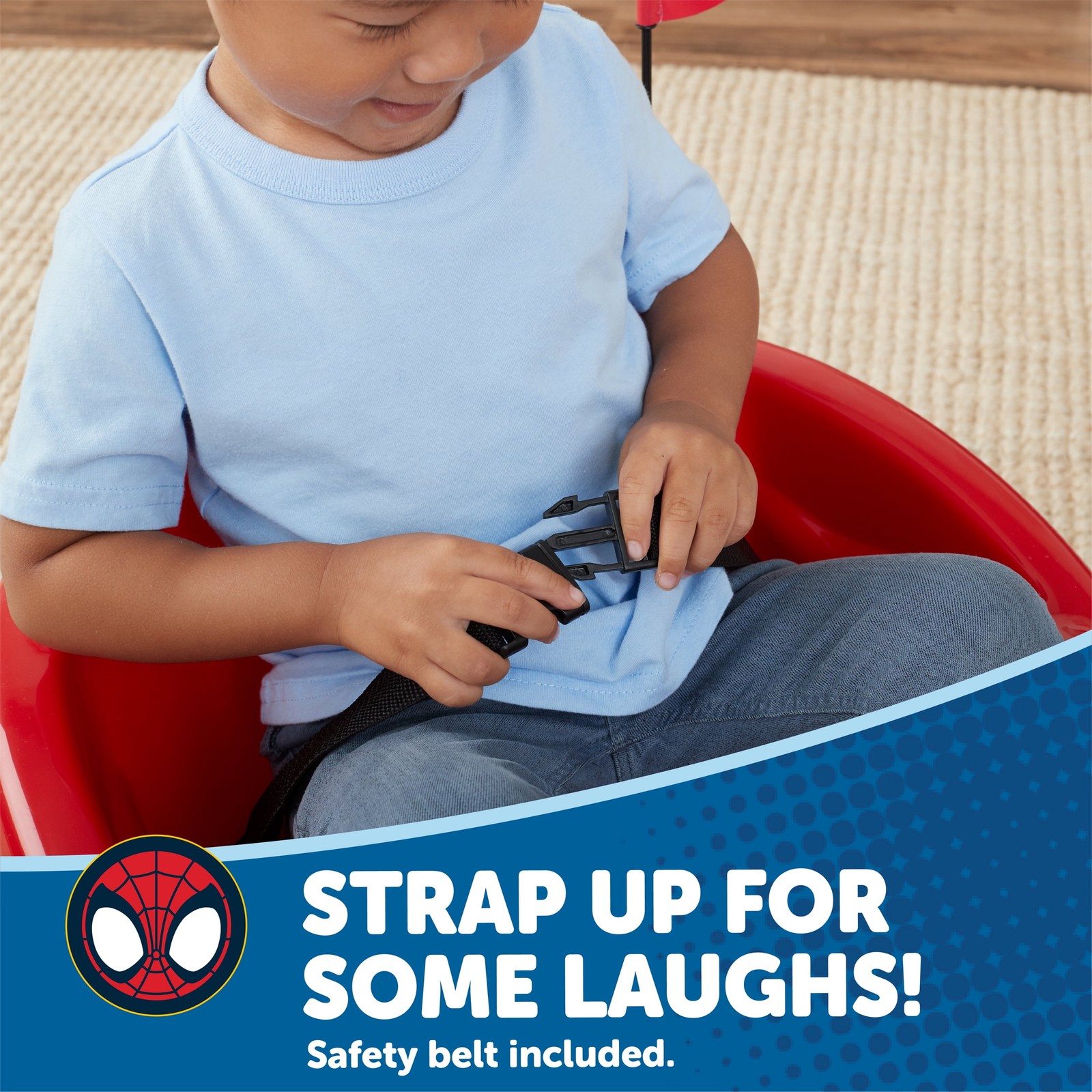 6V Spidey Bumper Car Ride On Toy Lights & Sounds