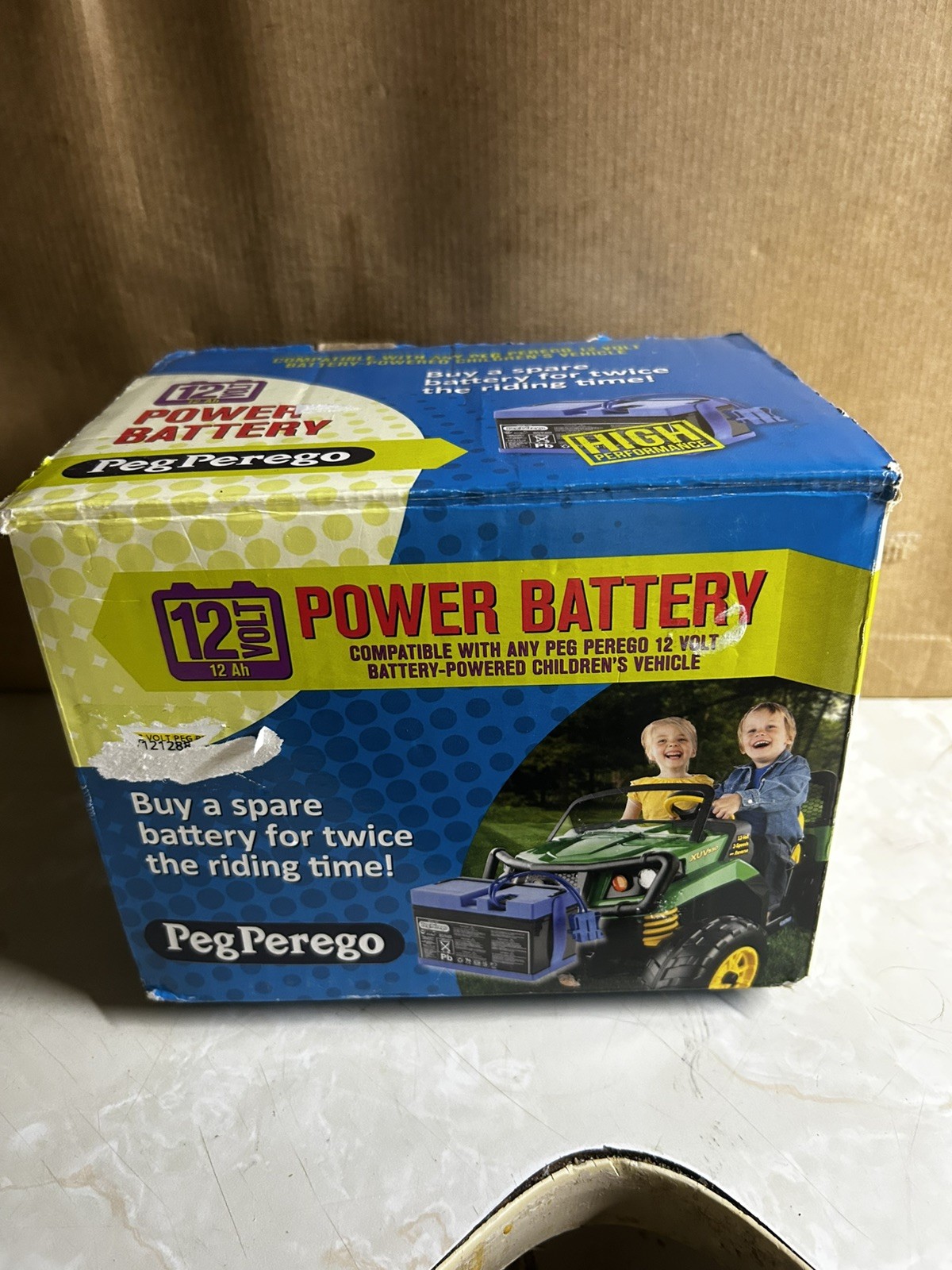 Genuine Peg-Perego 12V Battery | OEM #IAKB0502 | For 2-Speed Vehicles