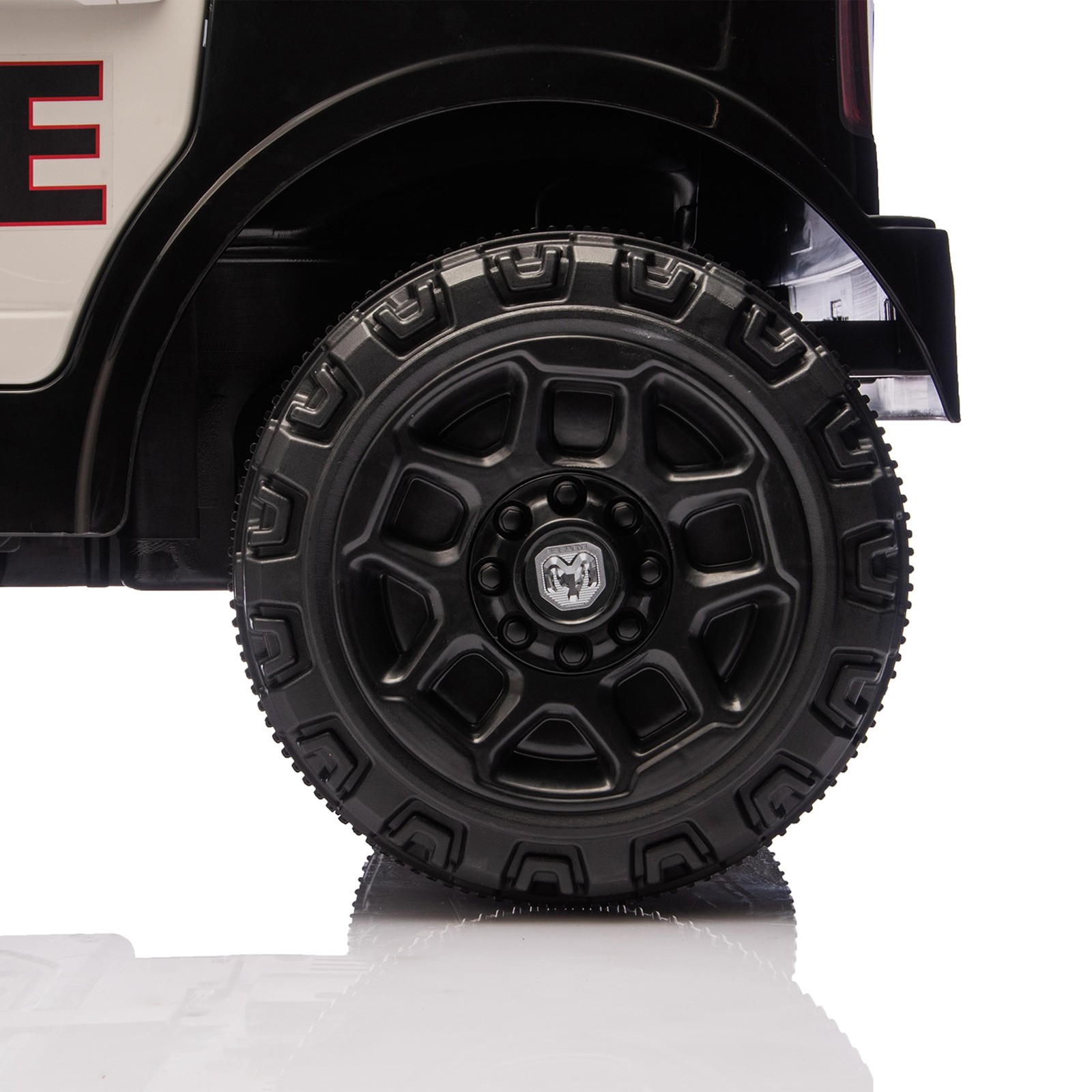 12V 4.5Ah LED Music Remote Licensed Dodge RAM 3500 Kids Ride On Police Truck Car