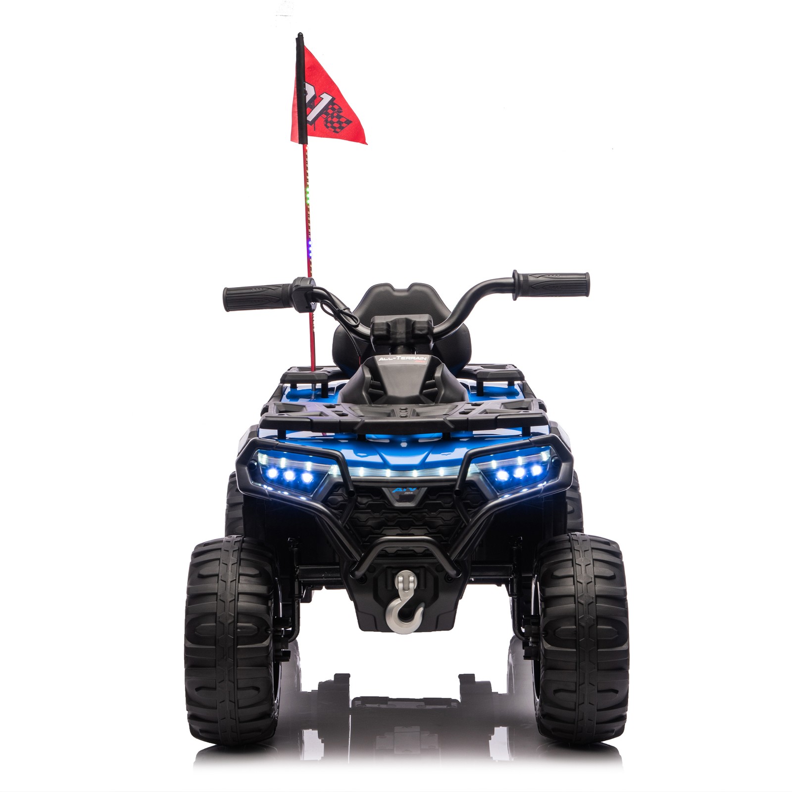 Kids Ride on ATV 24V Electric Off-Road Car for Ages 3-6 with LED Bluetooth Music