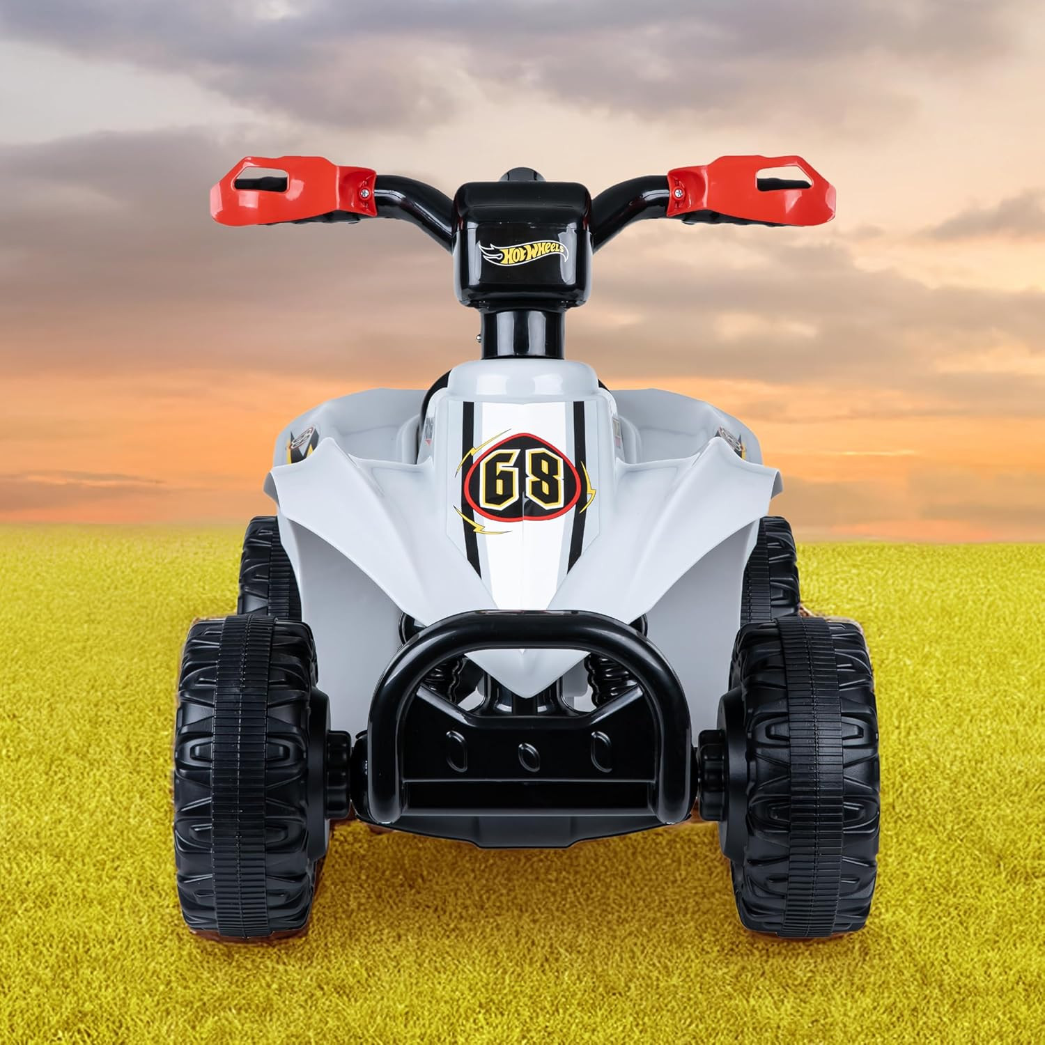 Hot Wheels – 6V ATV Quad for Kids, Powerful and Safe Ride-On Toy with Rechargeab