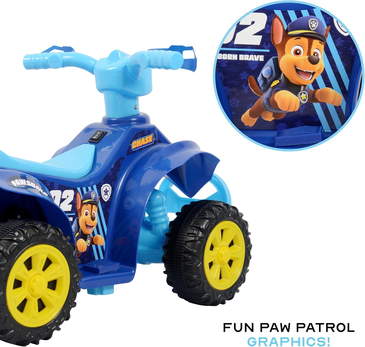 Kids 6V Ride On Quad Paw Patrol Chase Ages 2-3