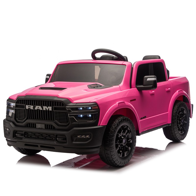 24V 160W Dodge RAM 2-Seater Kid Ride On Truck w/ Remote Control 2WD Car for 3-6