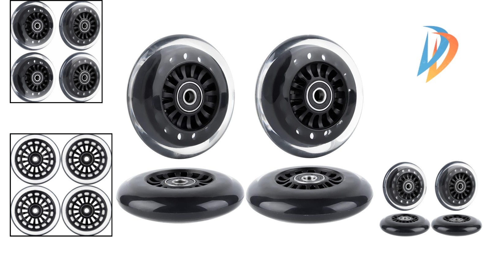 Smooth-Glide Replacement Wheels for Wiggle Cars – 90mm with Convex & Concave Hub