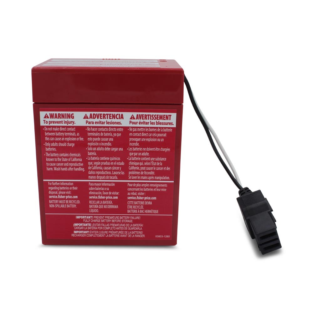 Replacement Battery For FISHER PRICE KAWASAKI NINJA ATV POWER WHEELS BATTERY
