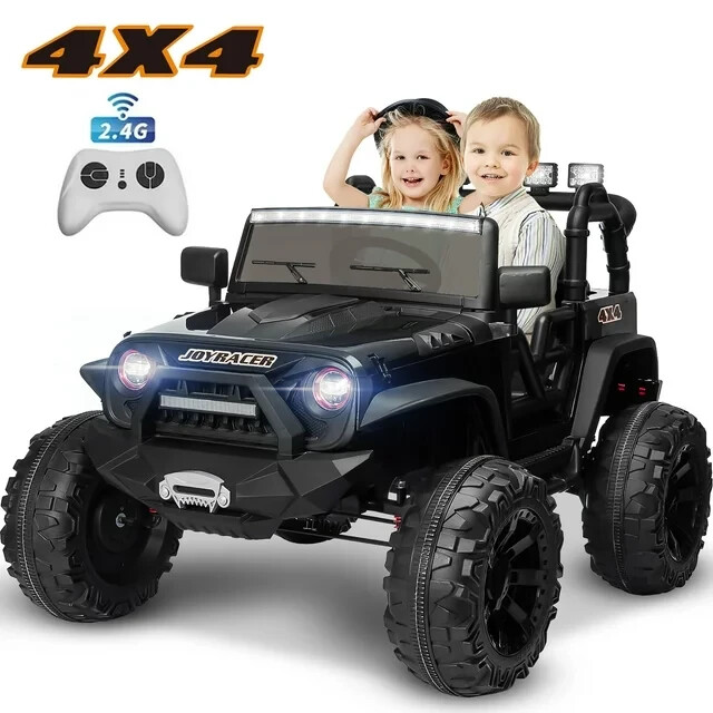 Joyracer 4×4 24V Kids Ride on Car Truck w/ 2 Seater Remote Control, 4*200W Motor