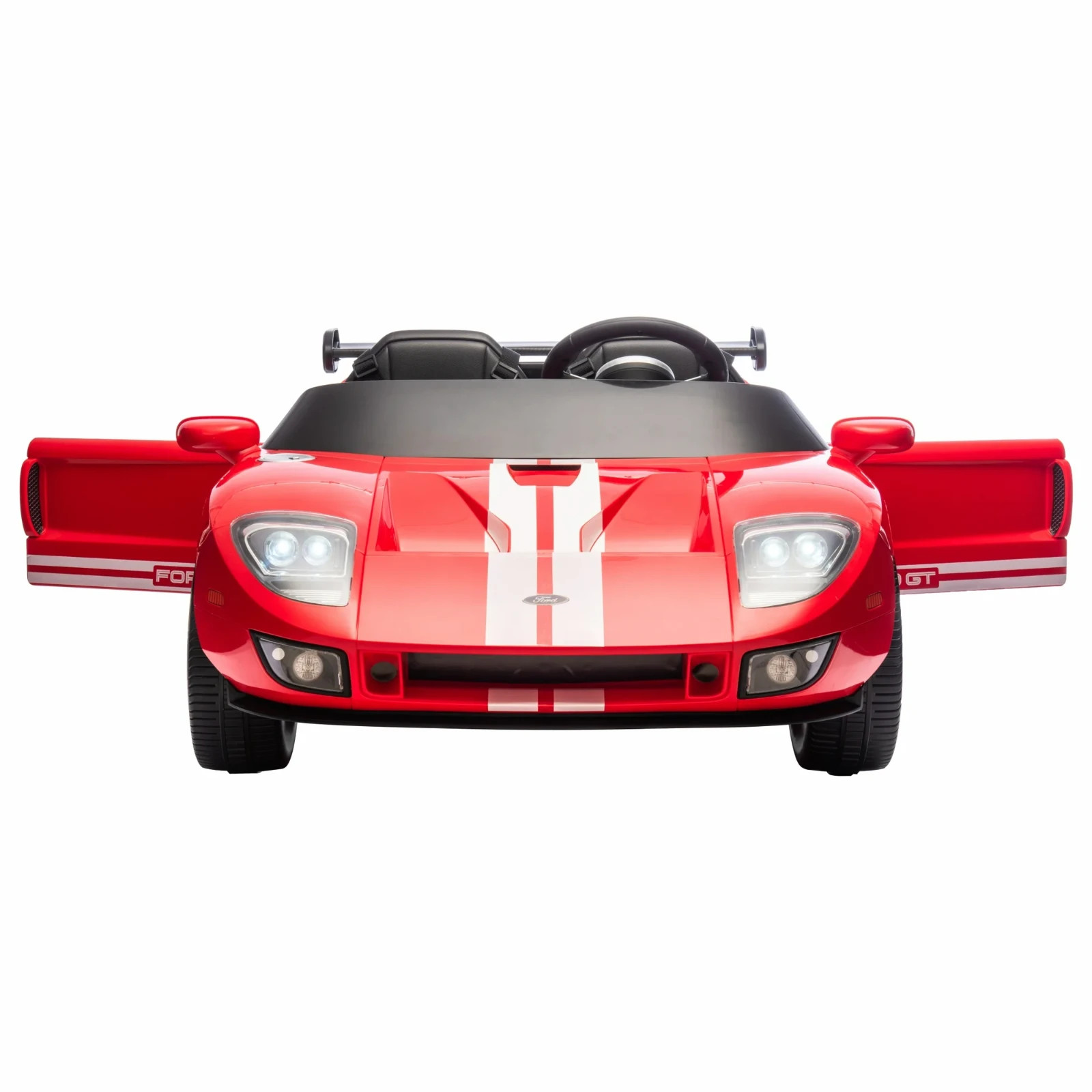 2-Seater Ford GT Convertible 12V Electric Ride-On Car w/ Remote Control, Ages 3+