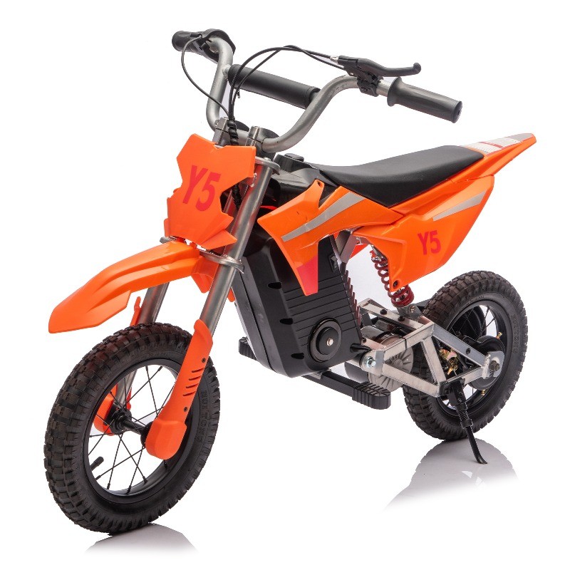 24V Kid Ride On Electric Toy Motocross Motorcycle Adjustable Speed for Aged 5-15