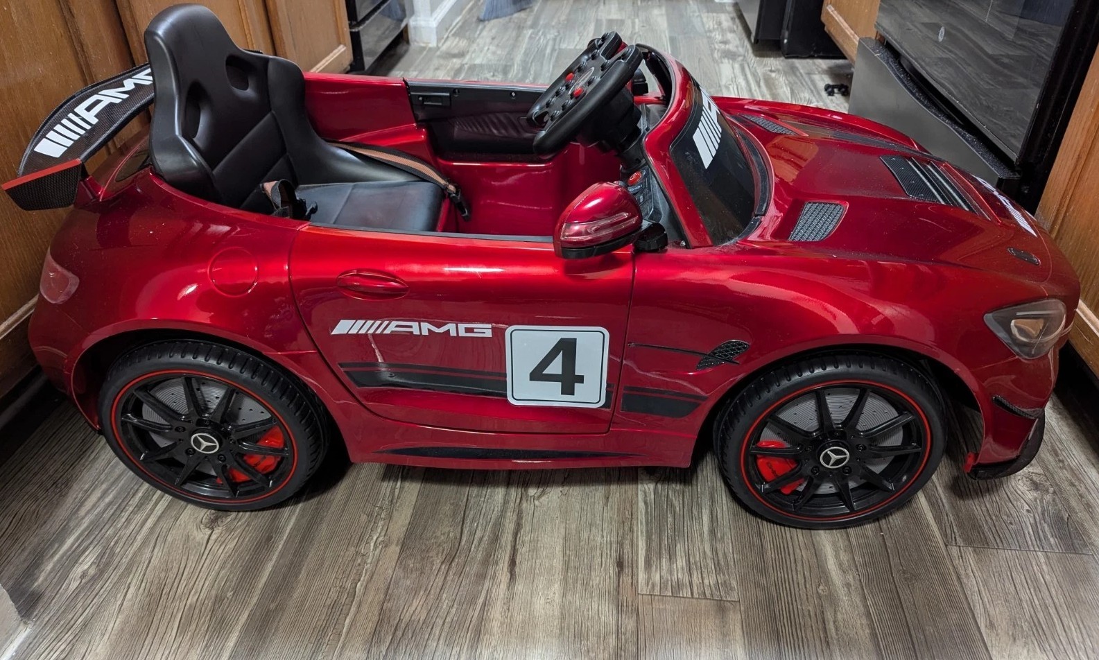 Kids 12V Ride On Car Licensed Mercedes Benz AMG GTR W/MP3 & REMOTE Control Red