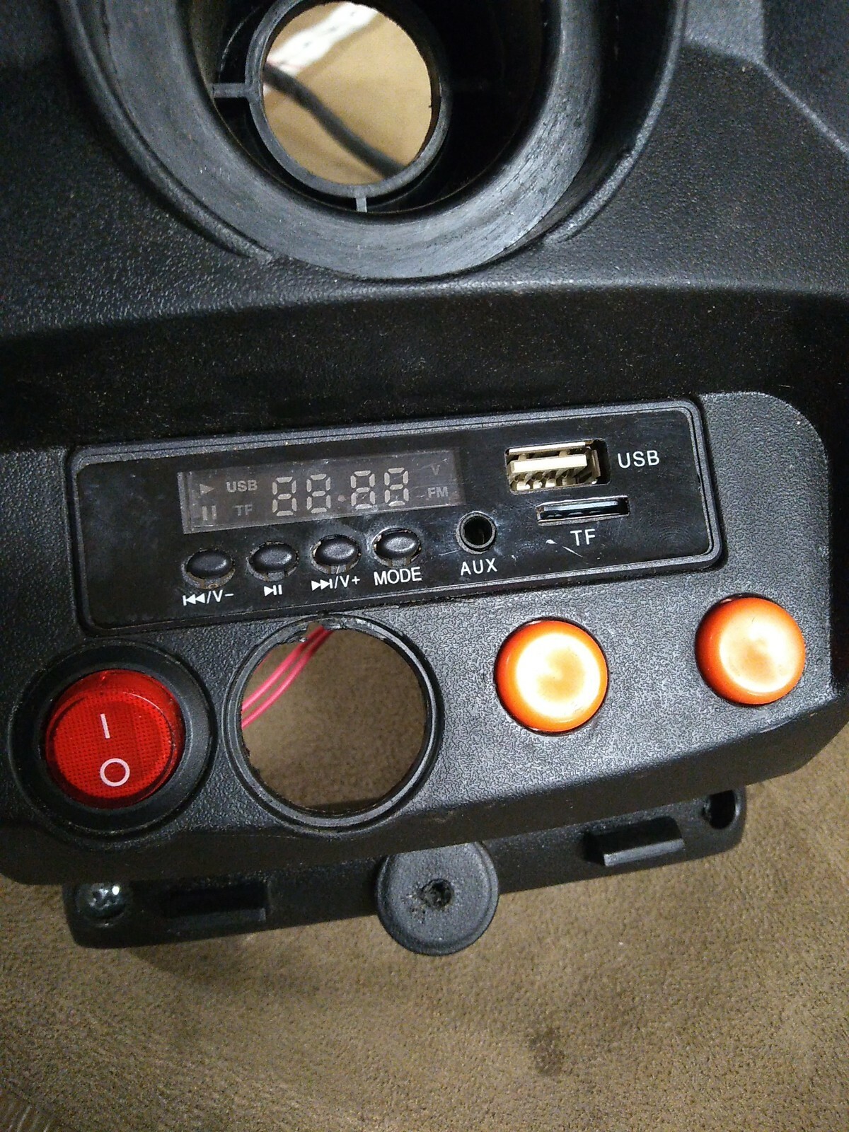 Power Wheels Toy Car dashboard display buttons shift switch Part