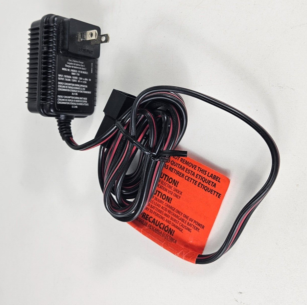 Fisher-Price Power Wheels 6V Replacement Battery Charger Power Adapter Original