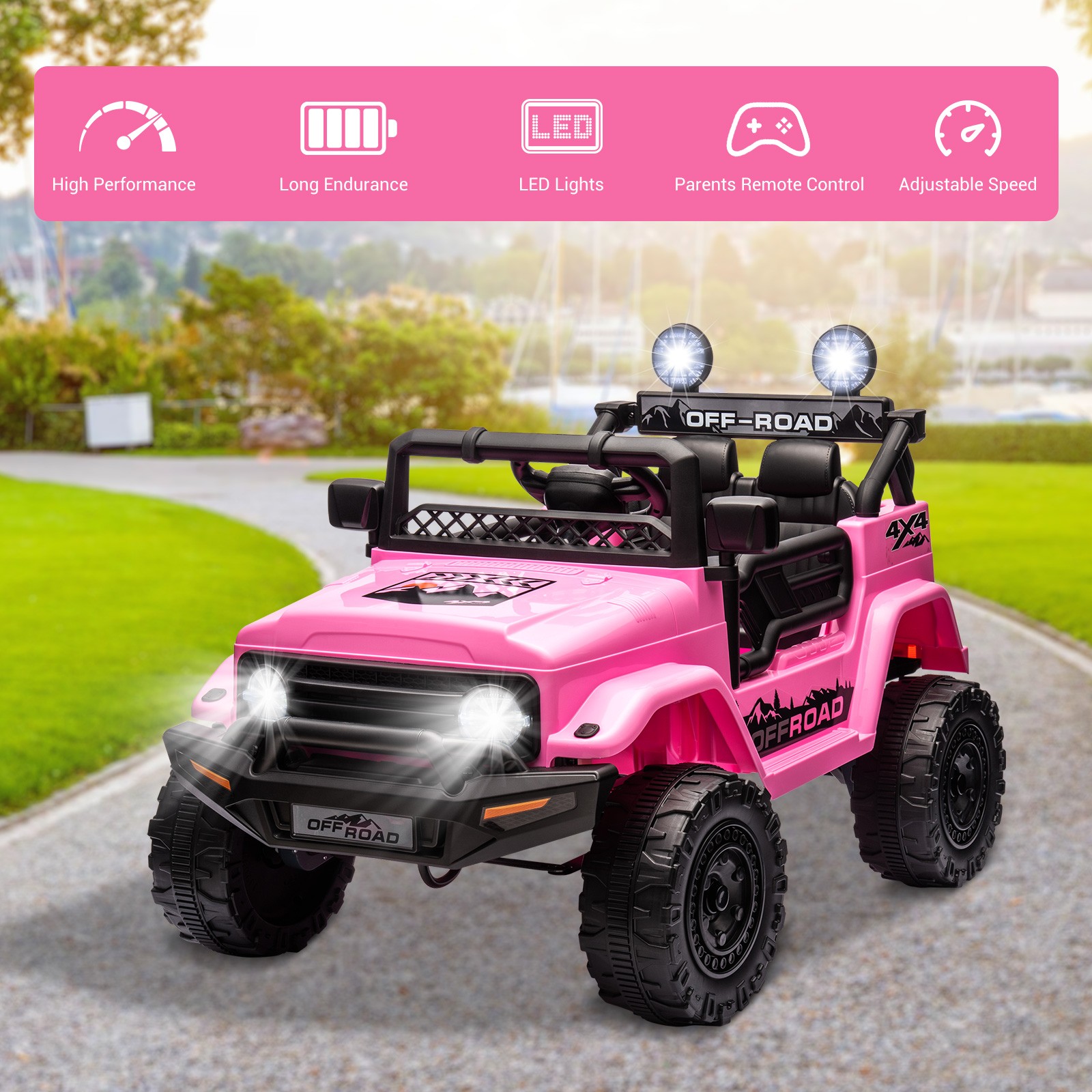 2 Seater Kids Ride On Truck Car 12V Battery Powered Electric Vehicle w/ Remote