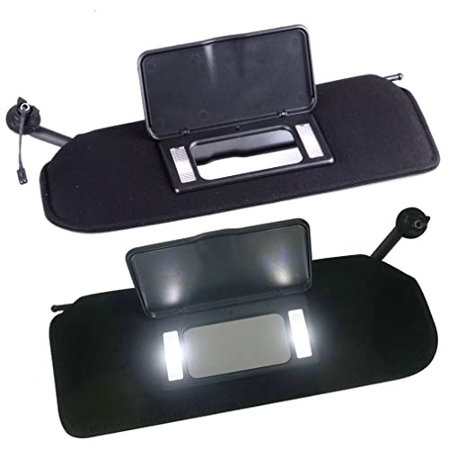Automotive Sun Visors with Updated Vanity Lights LED Bulb Compatible for