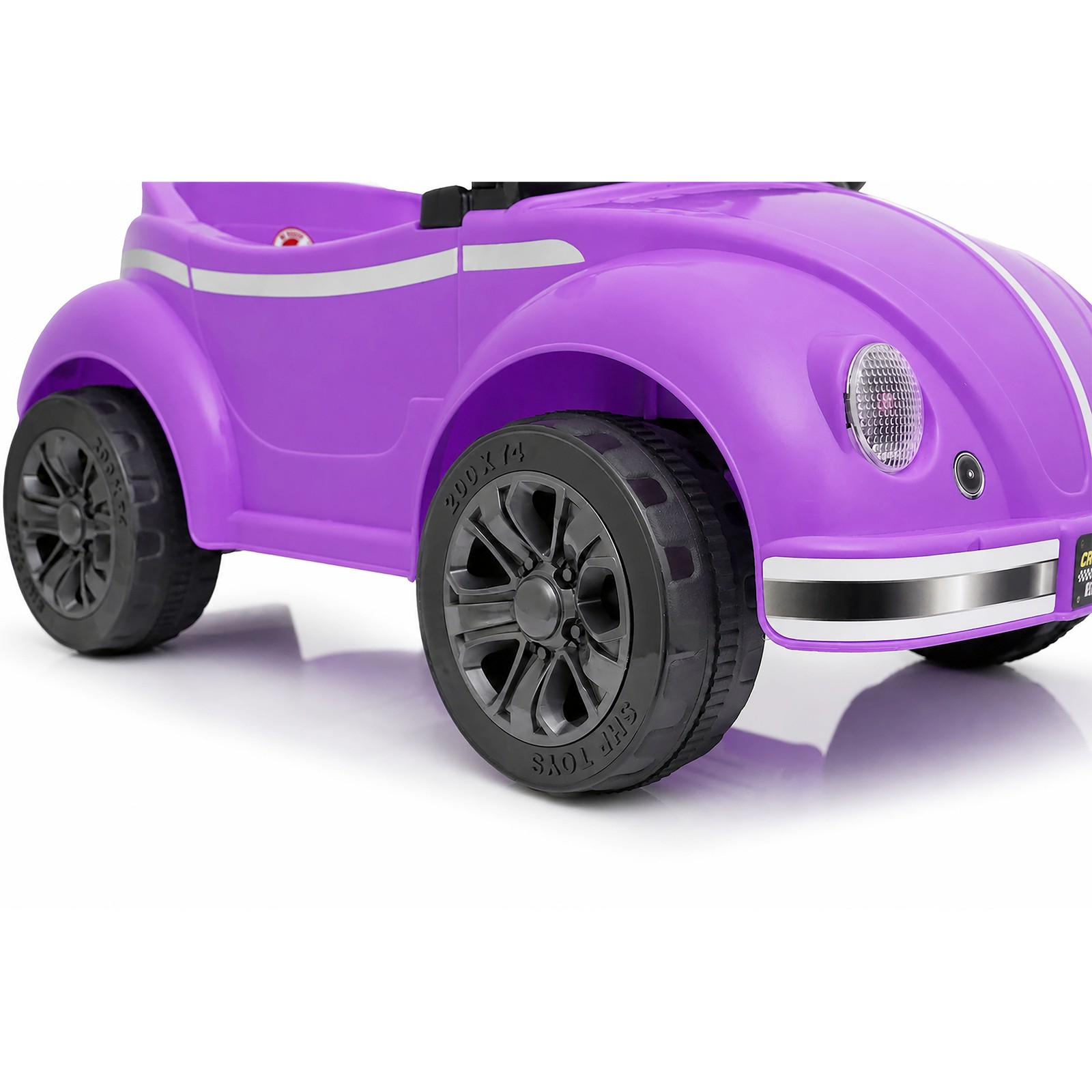 12V Kids Ride On Car Wheel LED USB & Bluetooth Suitable for Kids Aged 2-4 Purple