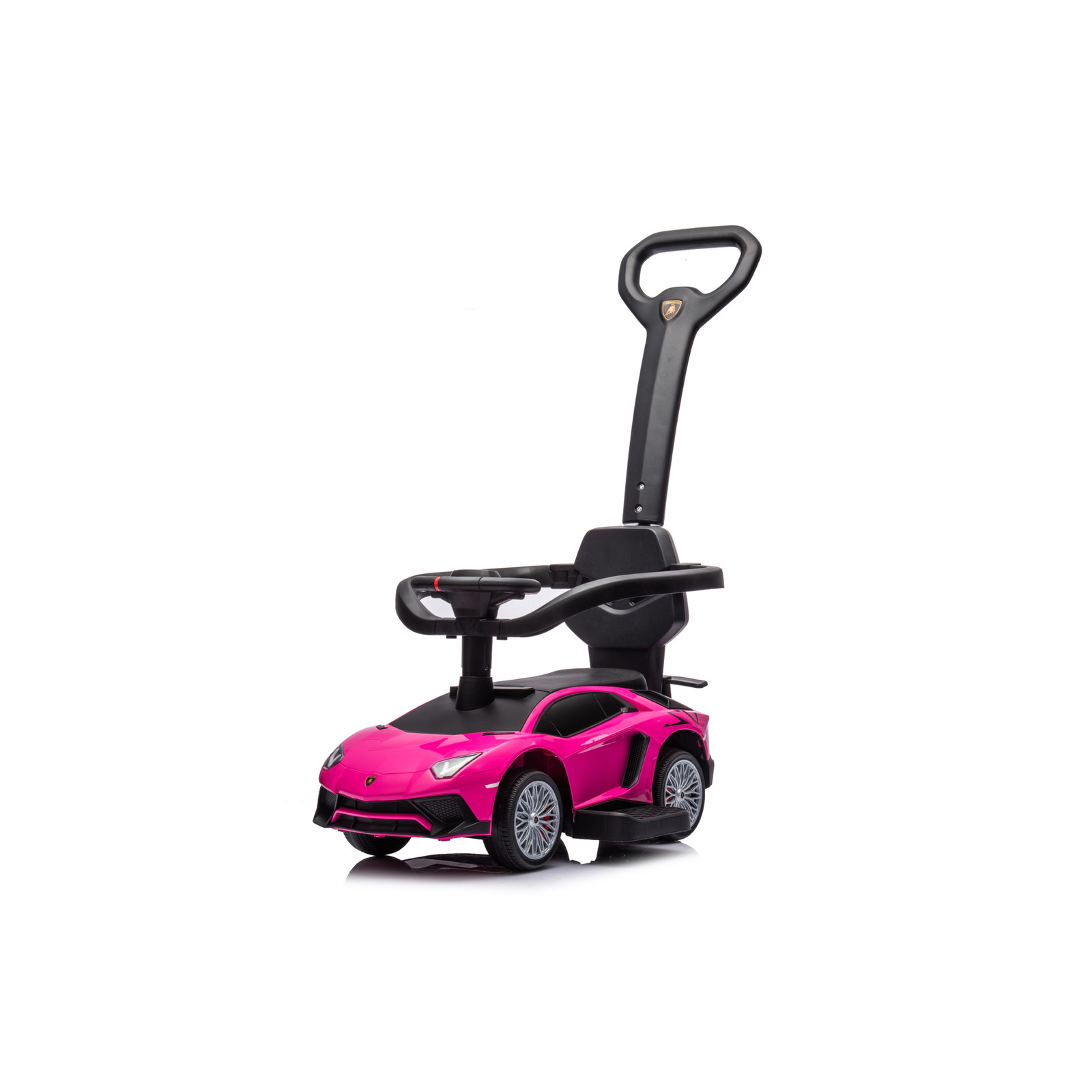 Lamborghini 3-in-1 Kids Push Ride On Toy Car Licensed Stroller Walker 66lb Cap