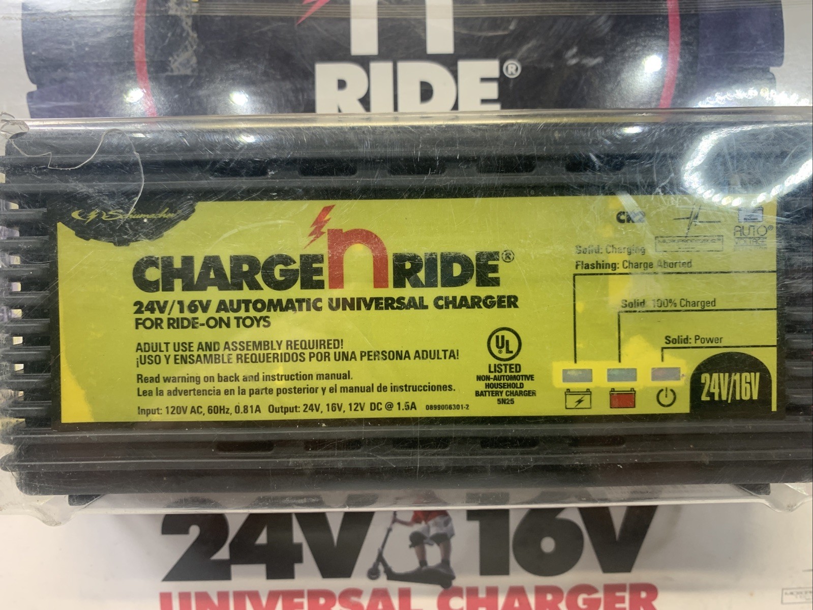 Schumacher CR-2 Charge ‘n Ride 24V/16V/12V Universal Battery Ride On Toy Charger