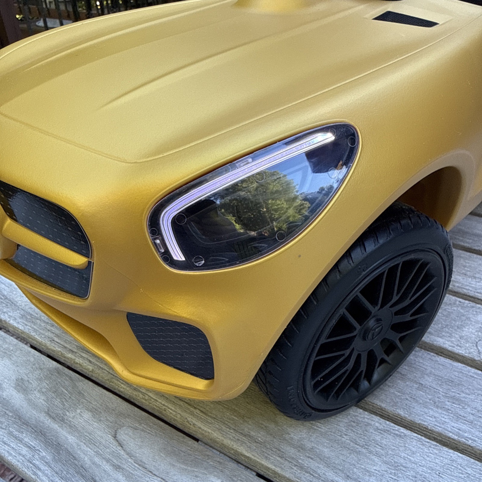 Mercedes-Benz AMG GT Bobby Car Ride-On Toy Car Gold – Genuine Licensed Model
