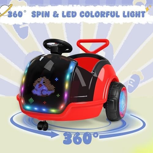 ANPABO 3-in-1 Electric Push Ride On Car, 12V Kids Ride On Toy w/Remote Contro…