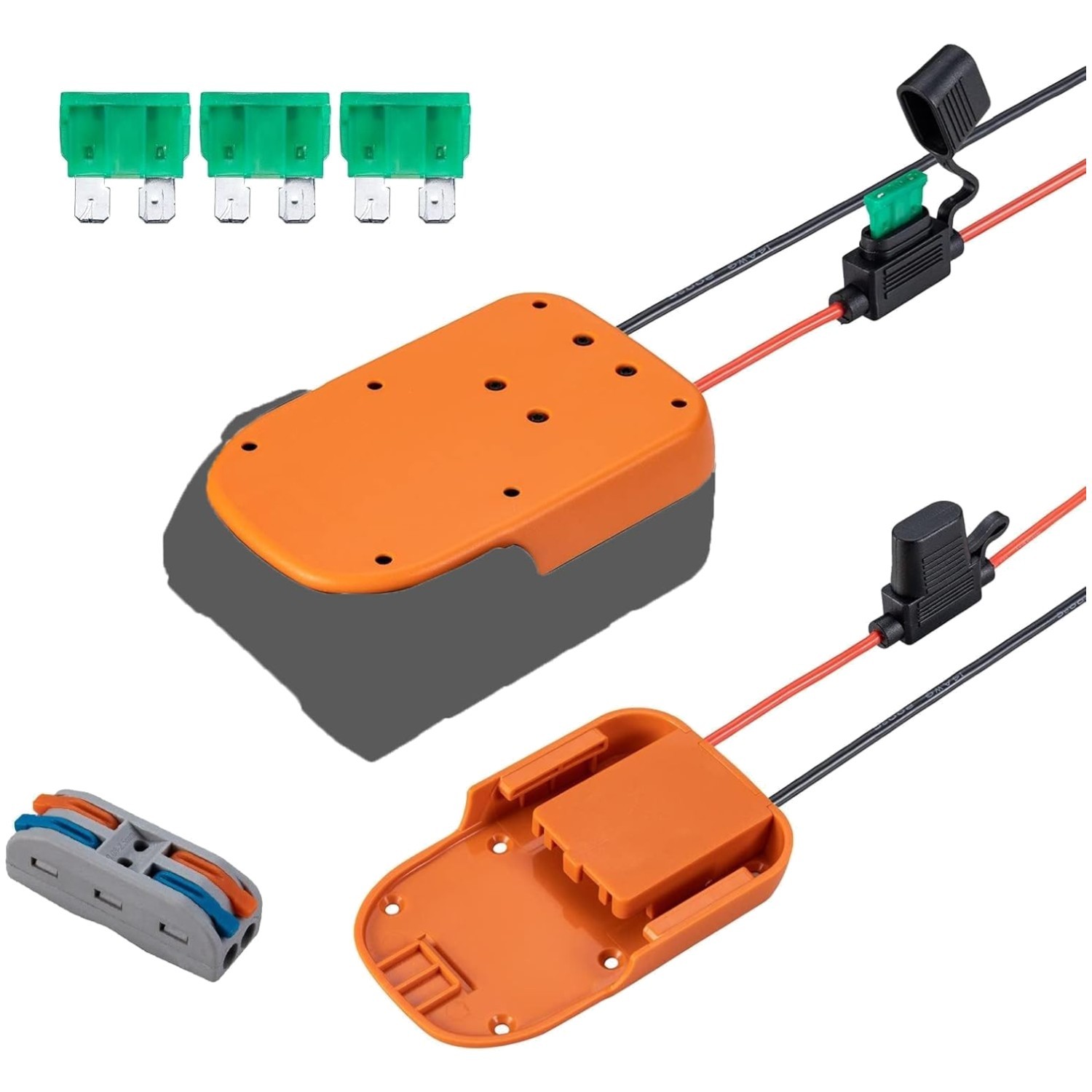 18V Battery Adapter for Power Wheels & Robotics – 14AWG Wire