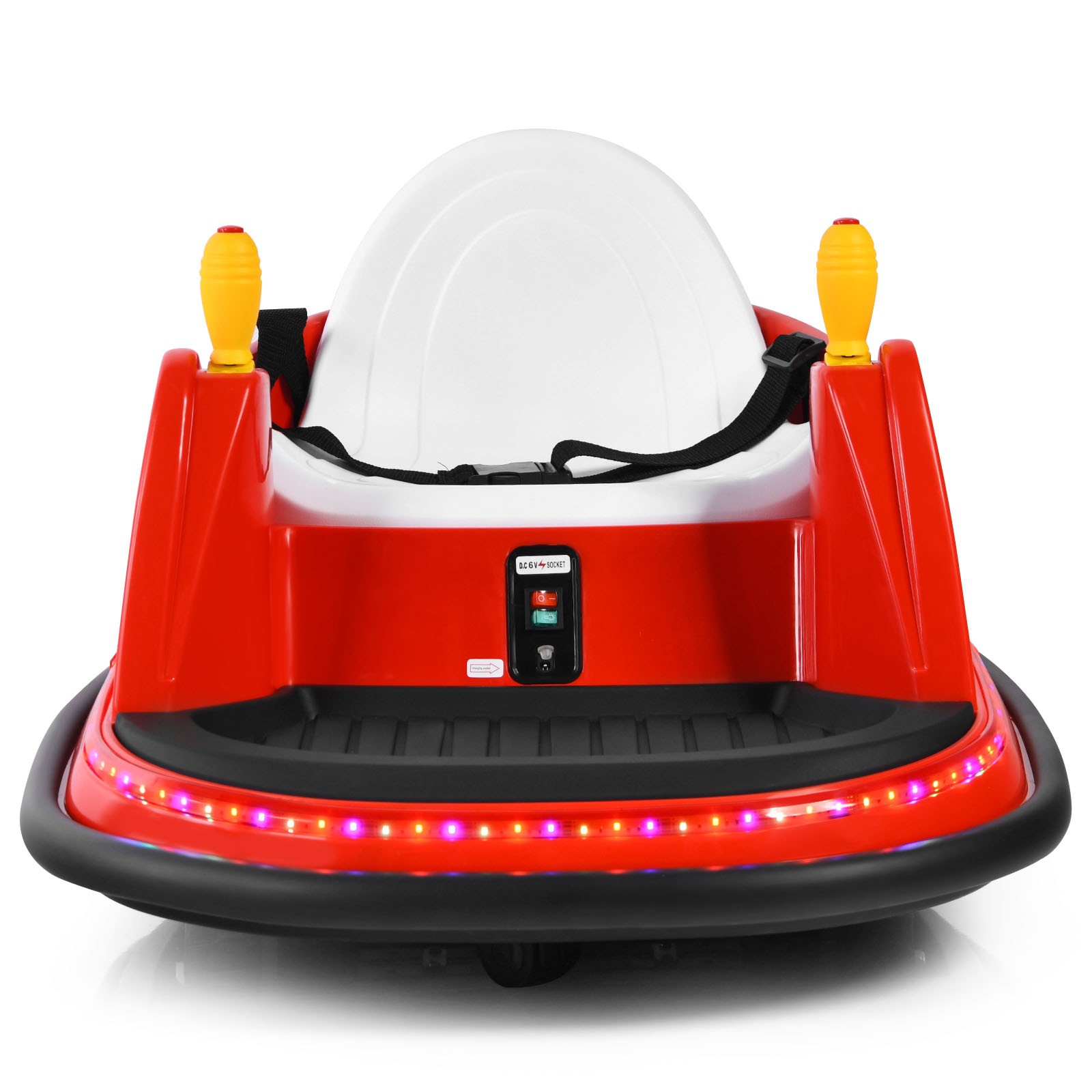 6V Vehicle 360° Spin Race Toy Kids Ride On Bumper Car w/ Remote Control Red