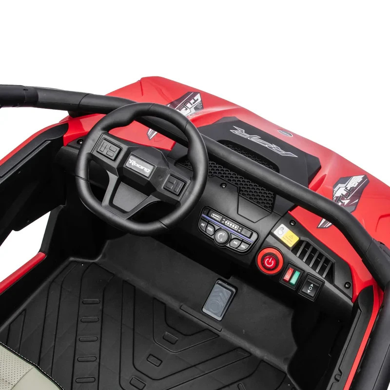 24V 4WD KIDS RIDE ON UTV CAR 4 POWERFUL MOTORS,TWO SEATER,EVA TIRES LIGHTS+ R/C