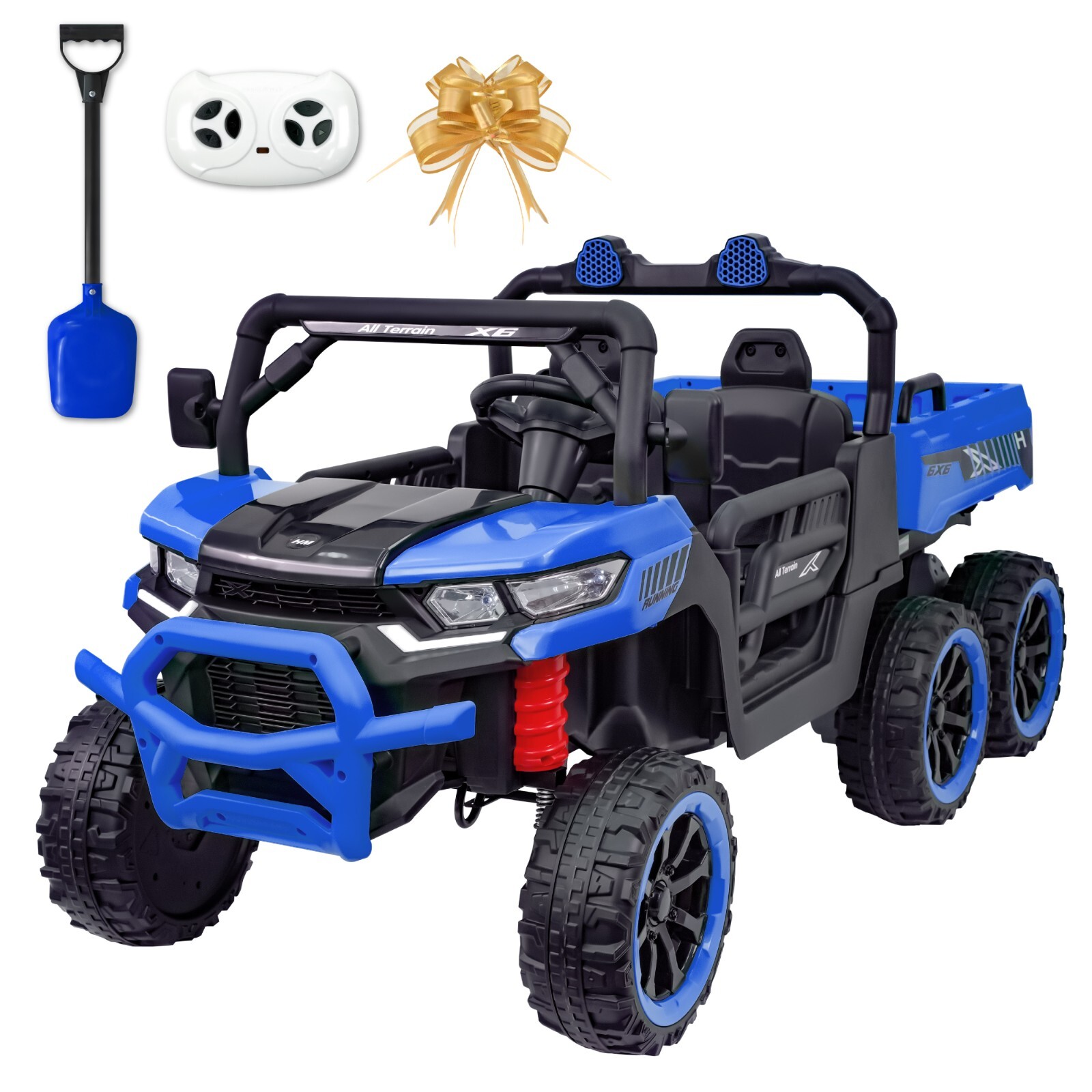 Kids 2 Seater Ride on Car 24V Electric Dump Truck 4WD UTV w/Parental Remote LED