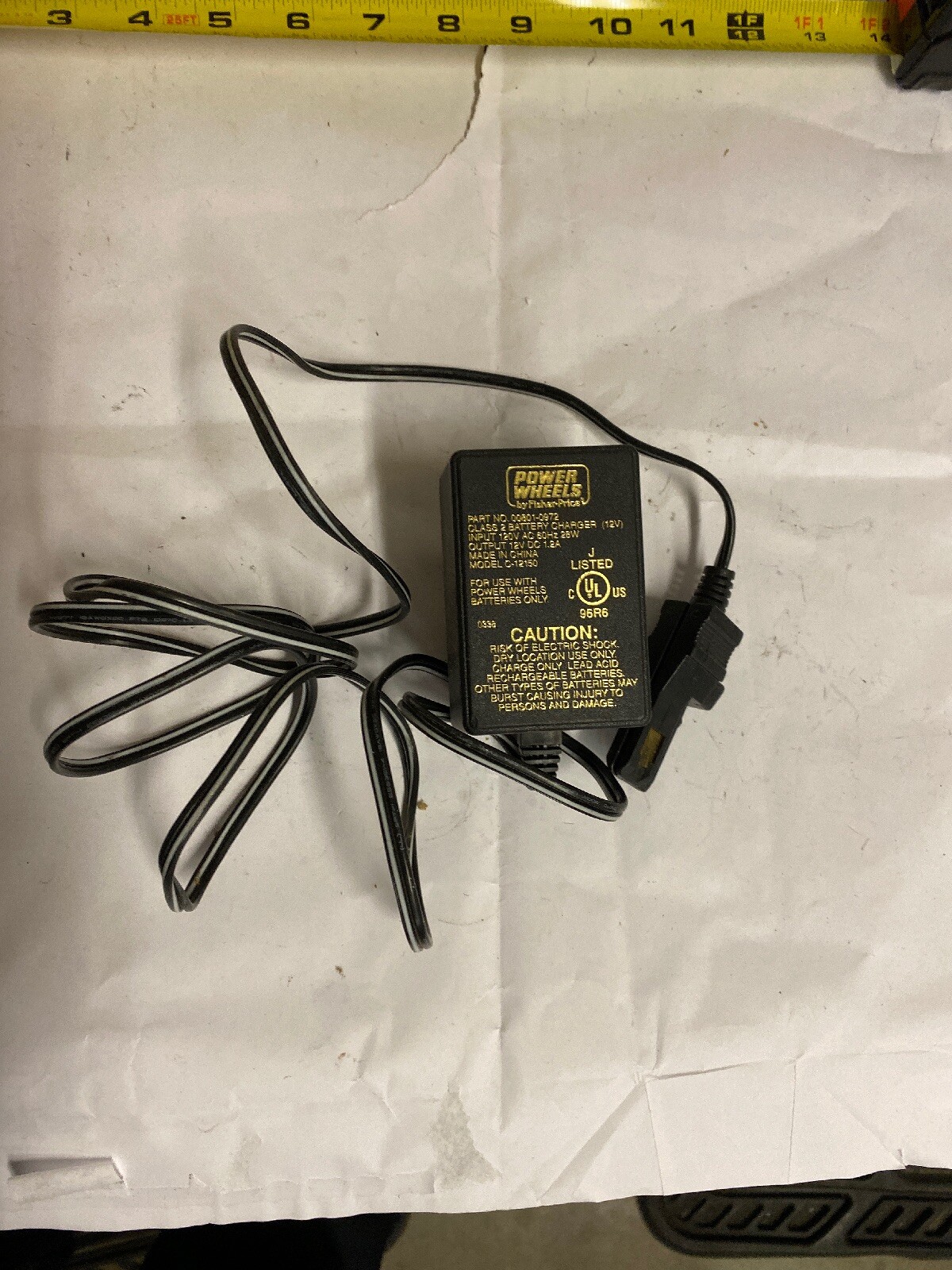 Power Wheels By Fisher Price 12 Volt Battery Charger