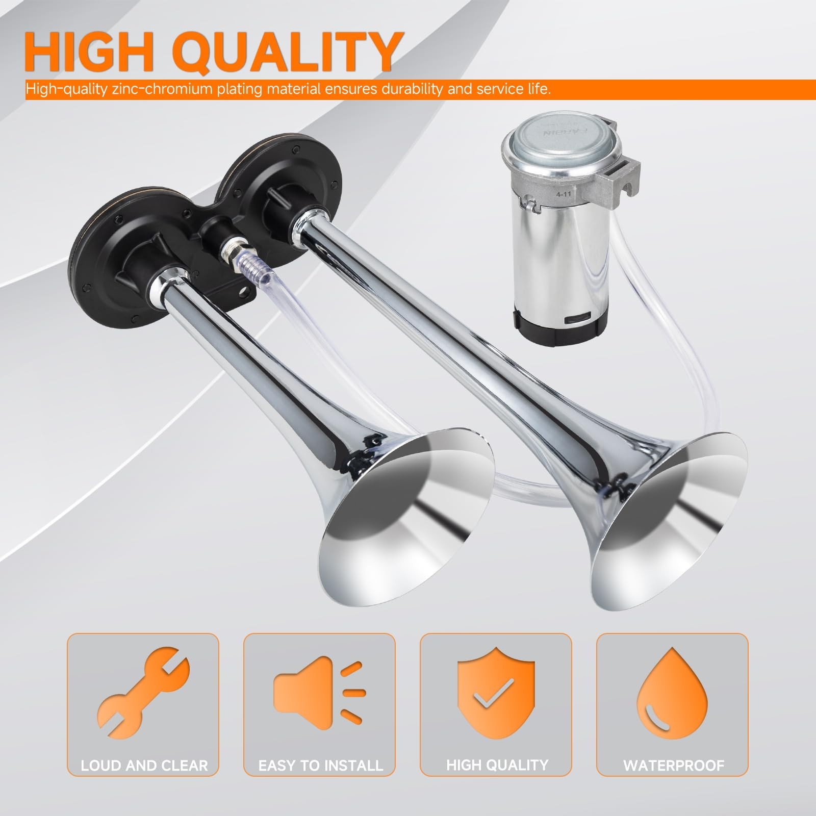 Train Horn for Car, Loud Sound Horn Kit, Air Horns for Truck Car Motorcycle, …