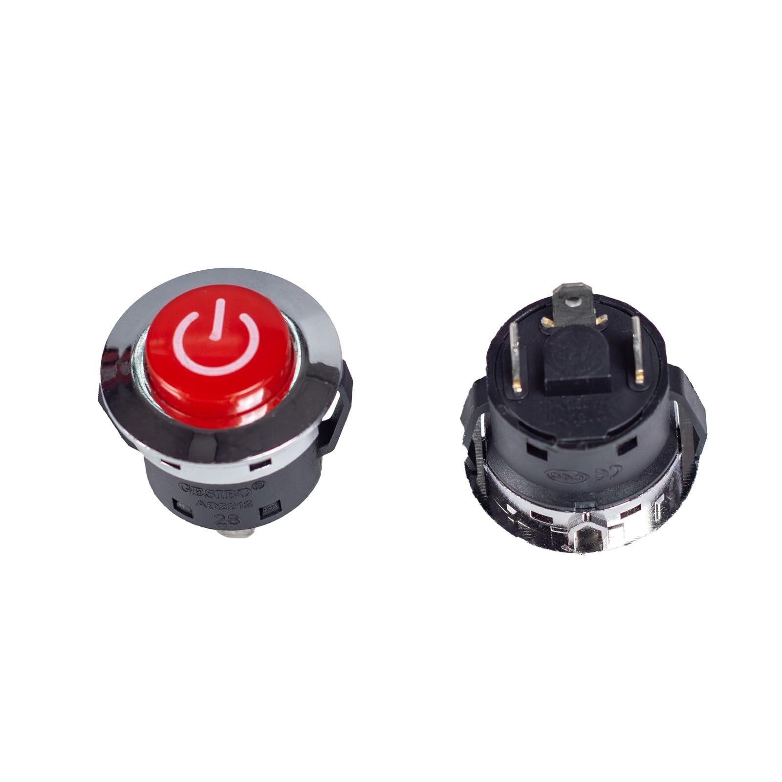 Red Round Power Button for Ride on car The Power Switch Button Start Switch f…