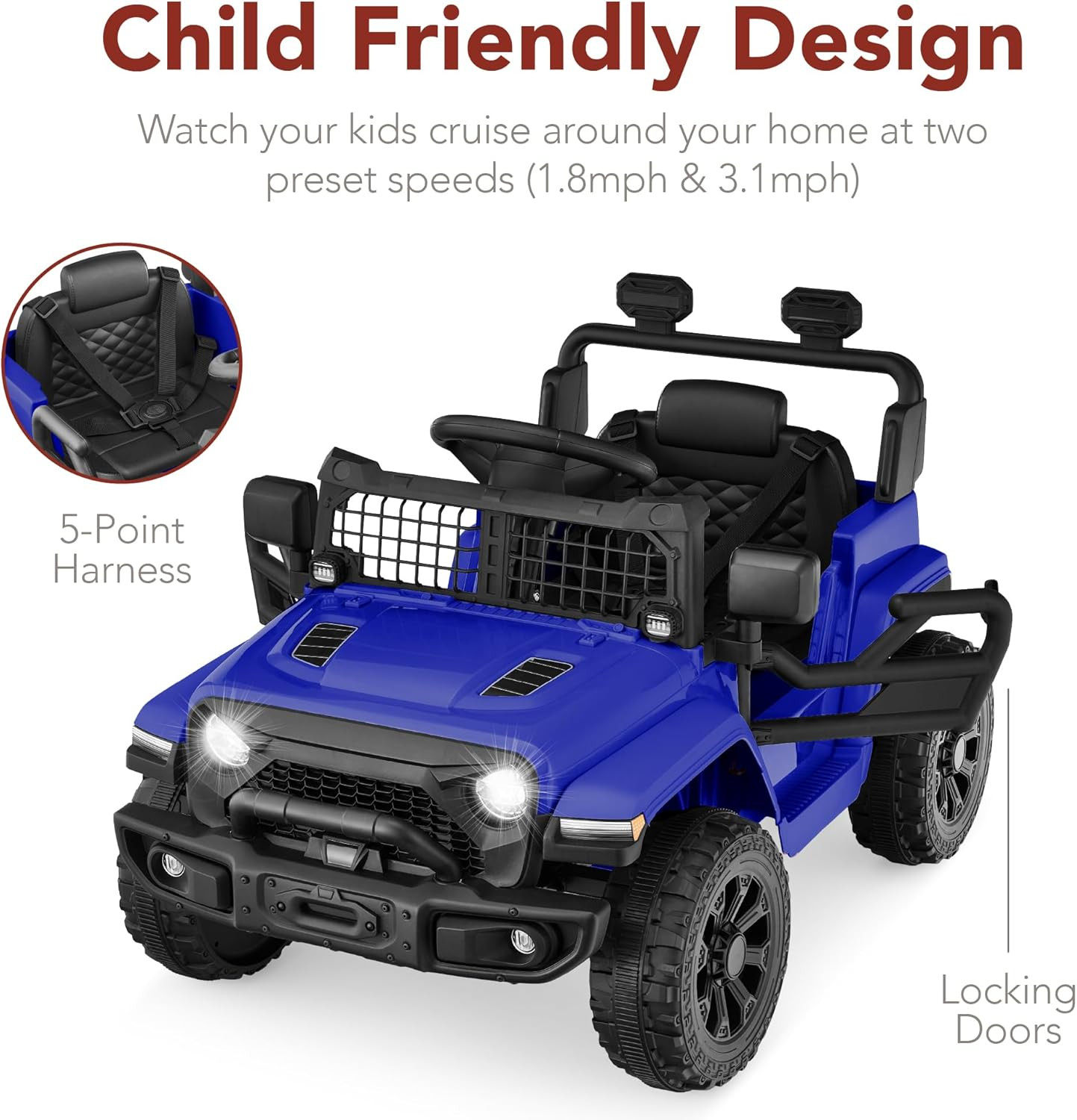 Best Choice Products 6V Kids Ride on Toy, Mini Truck, Electric Play Car W/Parent