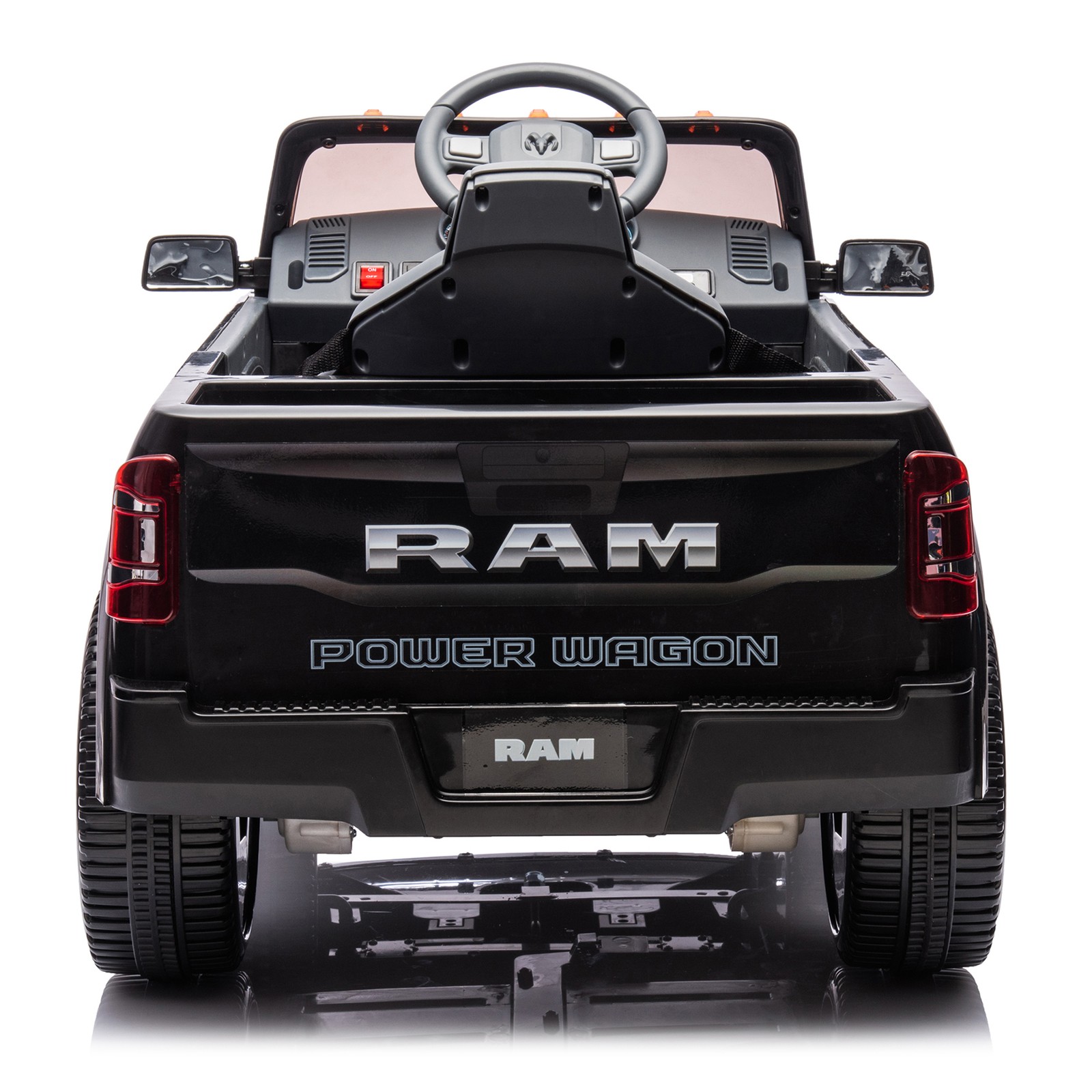 Large Kids Ride On Electric Pickup WITH/Parents Control For Kids Aged 3-5 Black