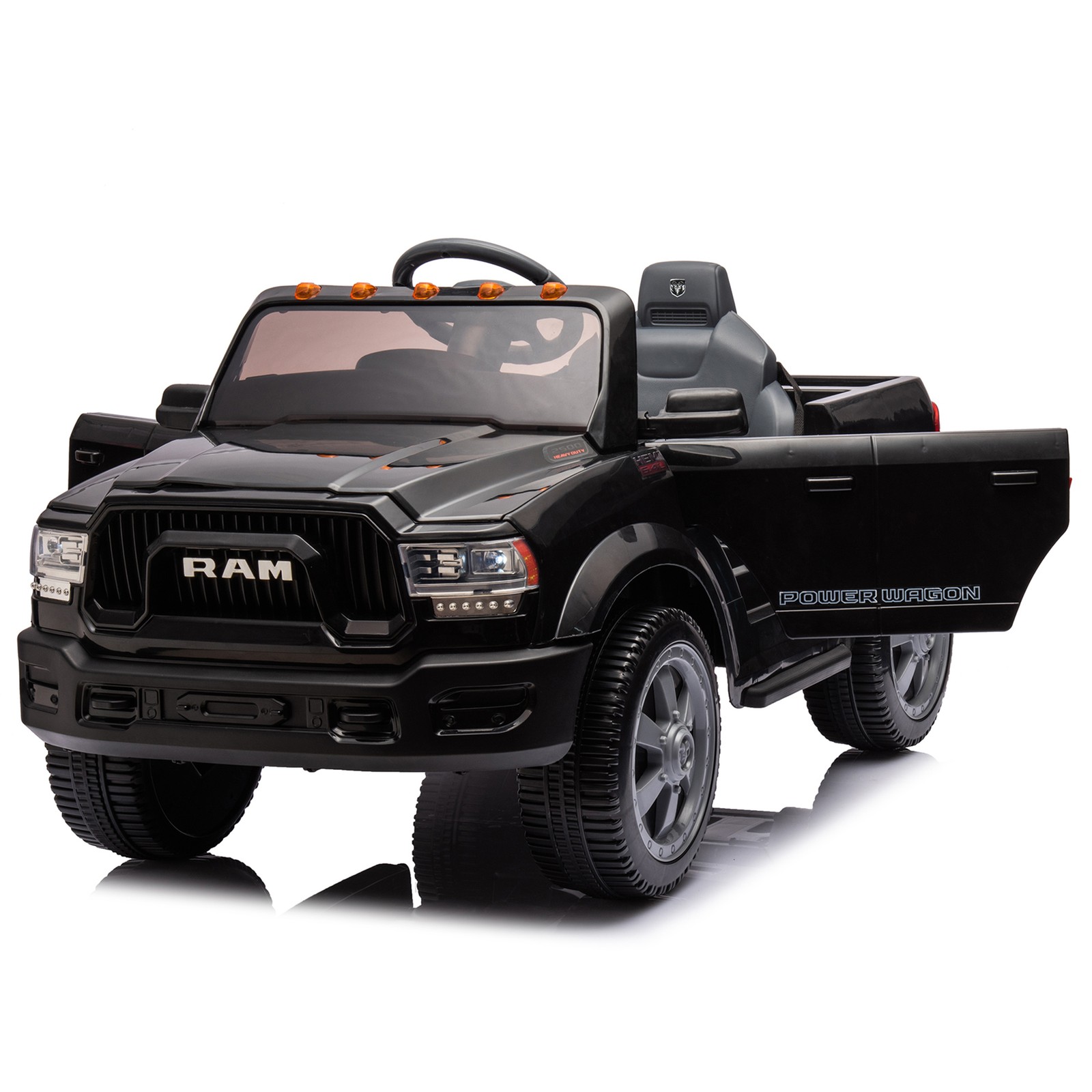 Large Kids Ride On Electric Pickup WITH/Parents Control For Kids Aged 3-5 Black