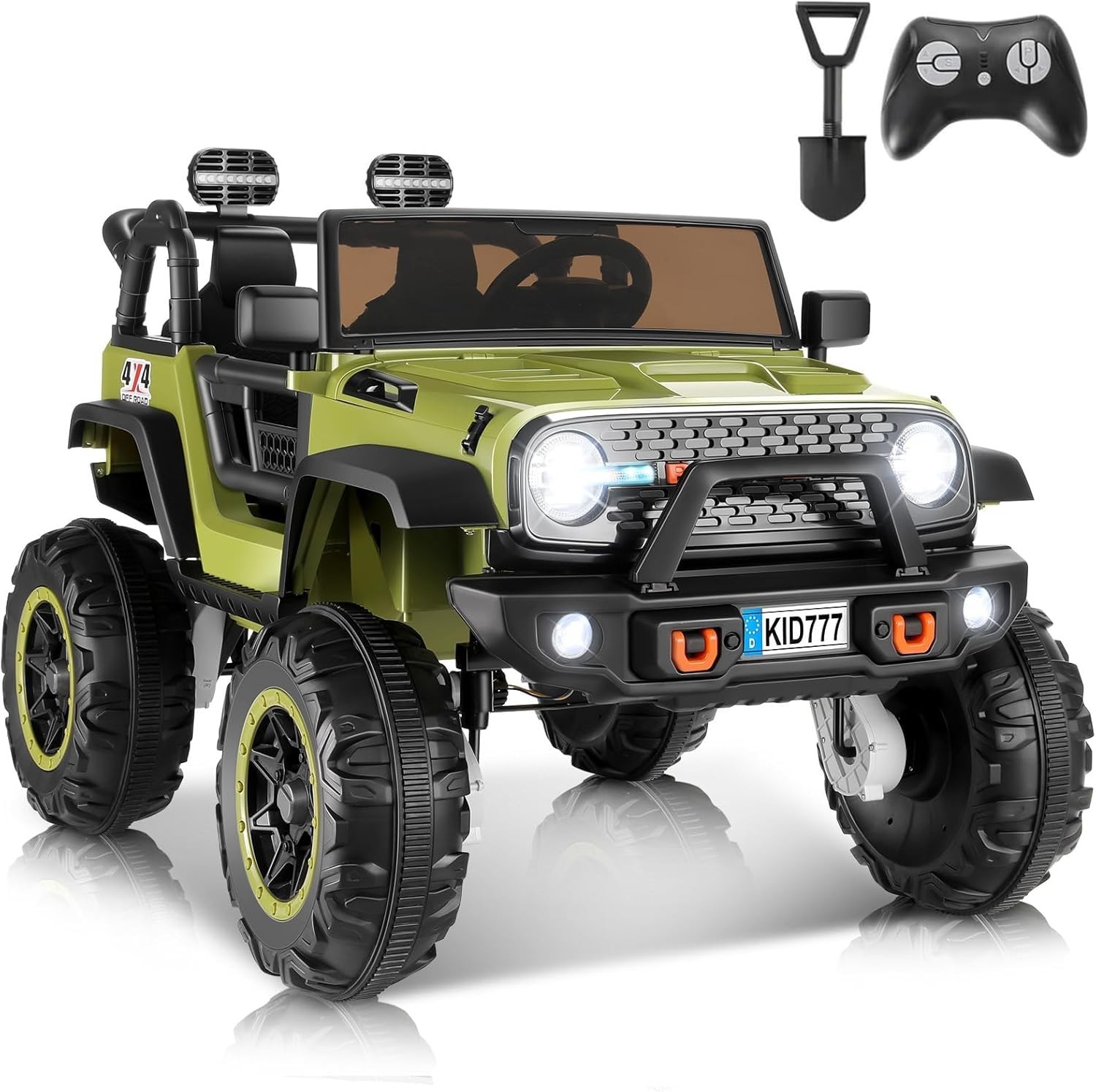 24V Kids Car 4WD/2WD Ride on Toy Power Wheels Truck w/Remote Control 2 Safe Belt