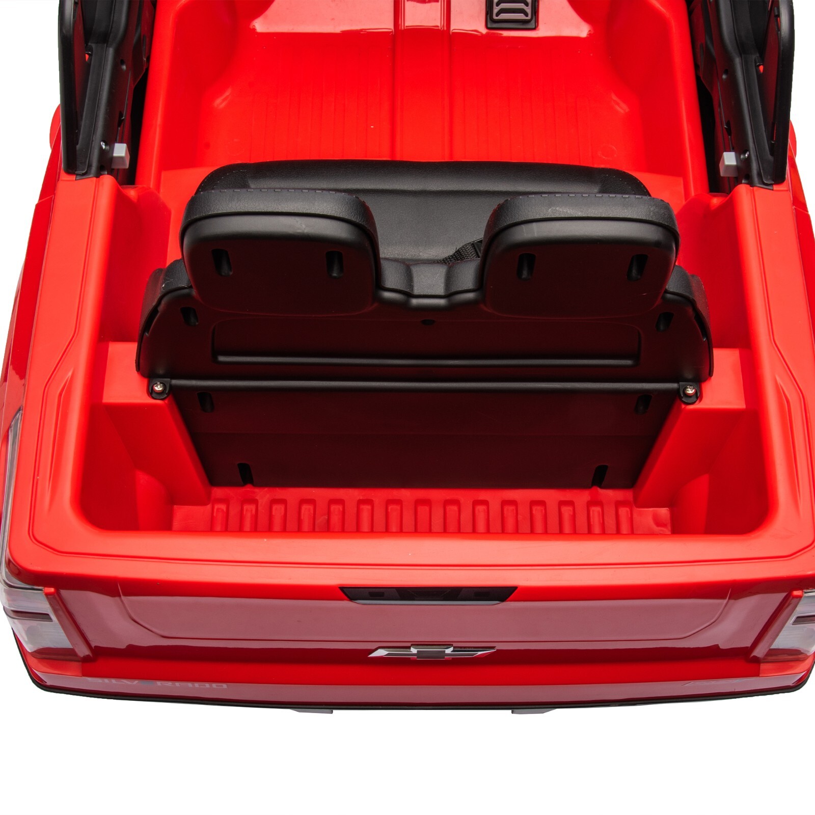 24V Electric Car Licensed Chevrolet Silverado Kids Ride on Truck with Remote Red