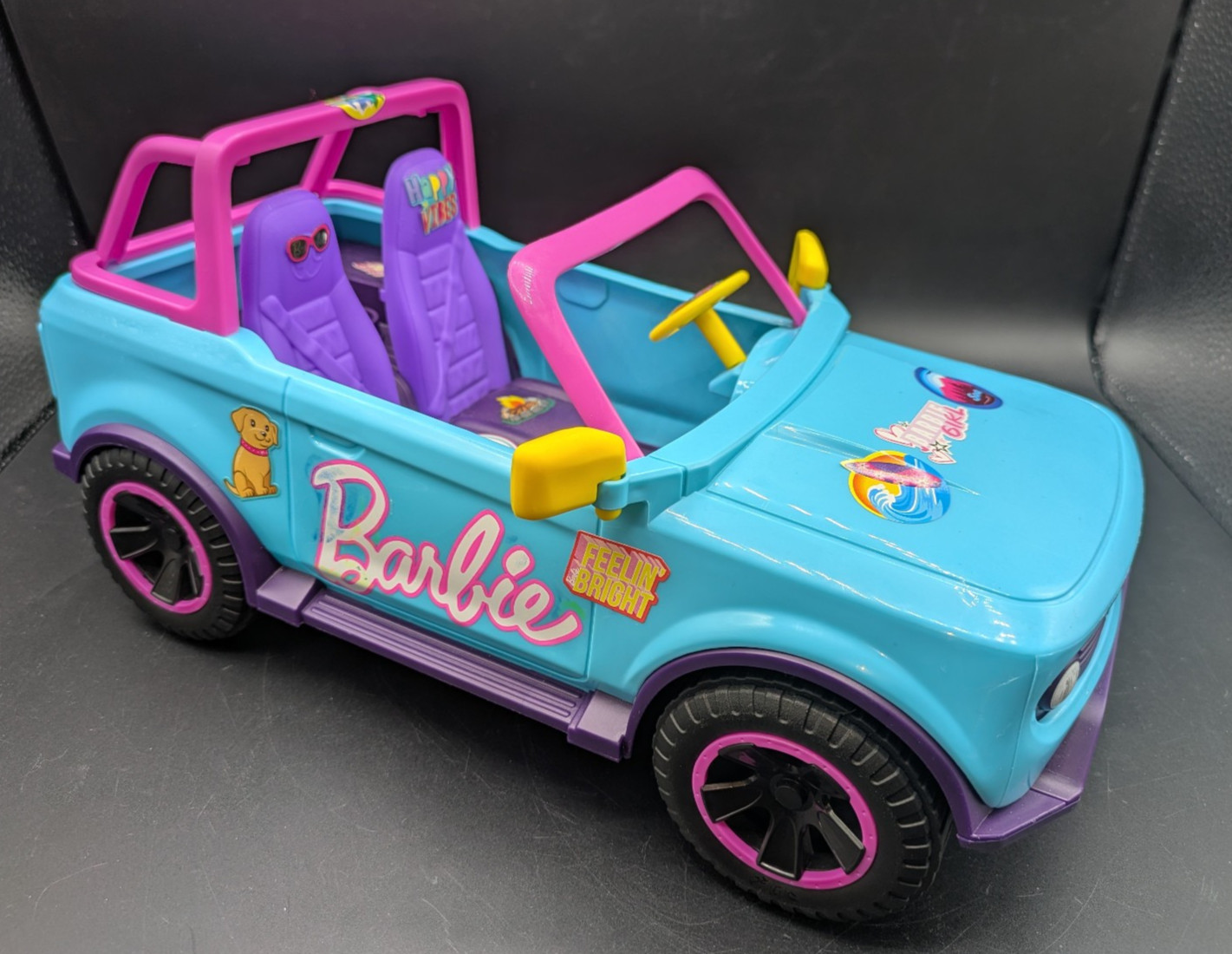 Barbie RC SUV Hot Wheels Remote Control Vehicle Blue Purple Pink (missed remote)