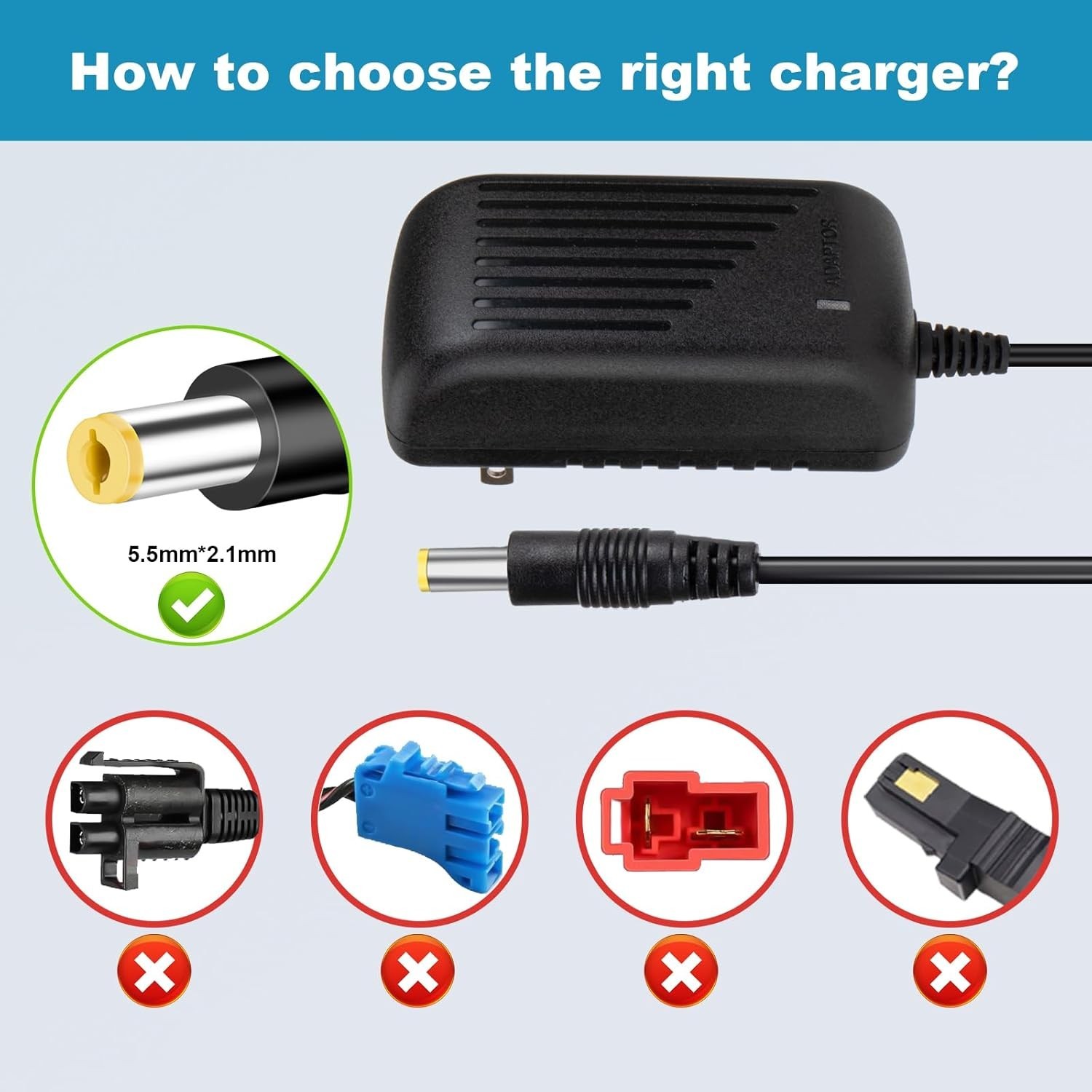 Efficient 24 Volt Charger for Kids Ride-On Cars – LED Charging Status Included