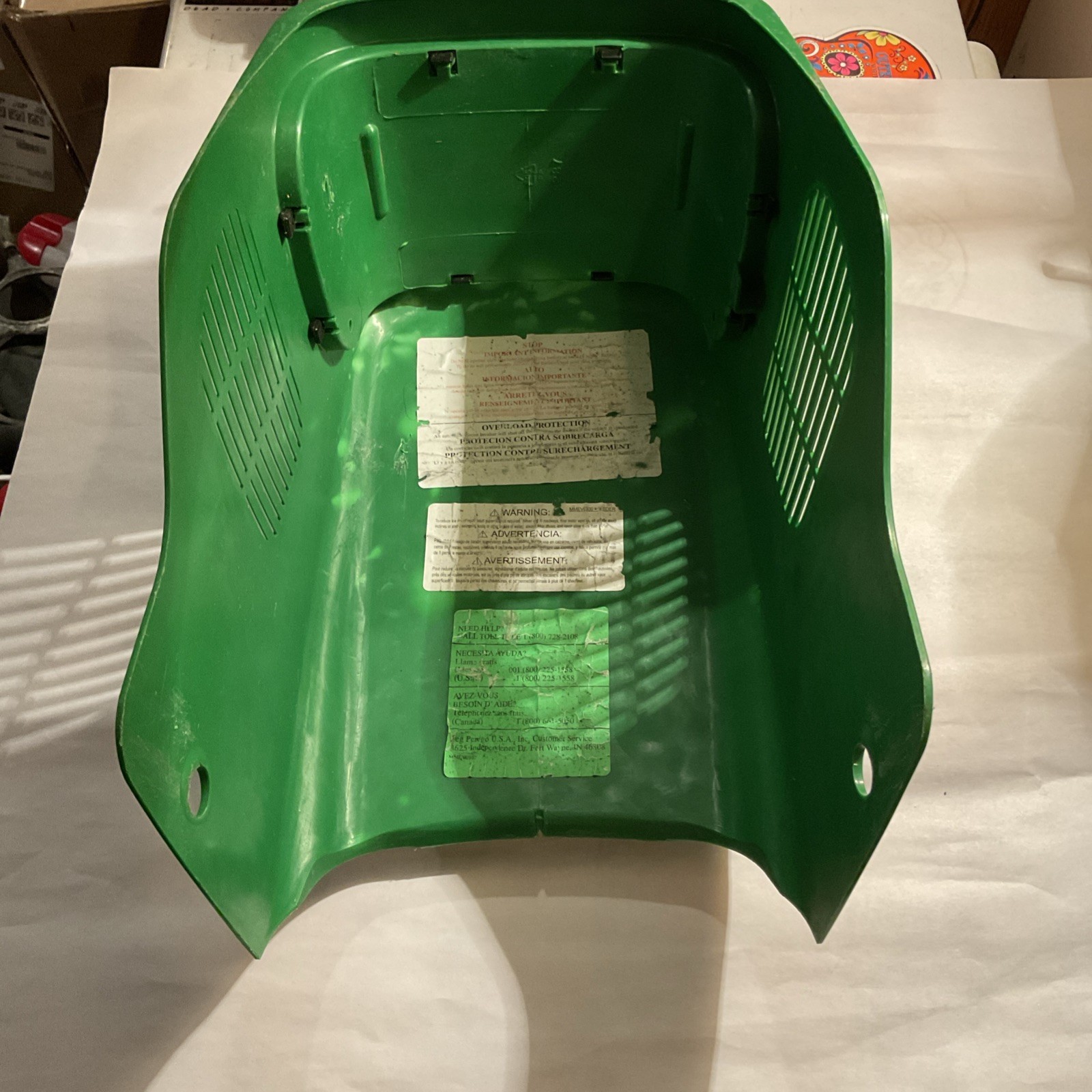 Genuine Peg Perego Joh Deere Hood Assembly Part #SPST8287JVB – Discontinued