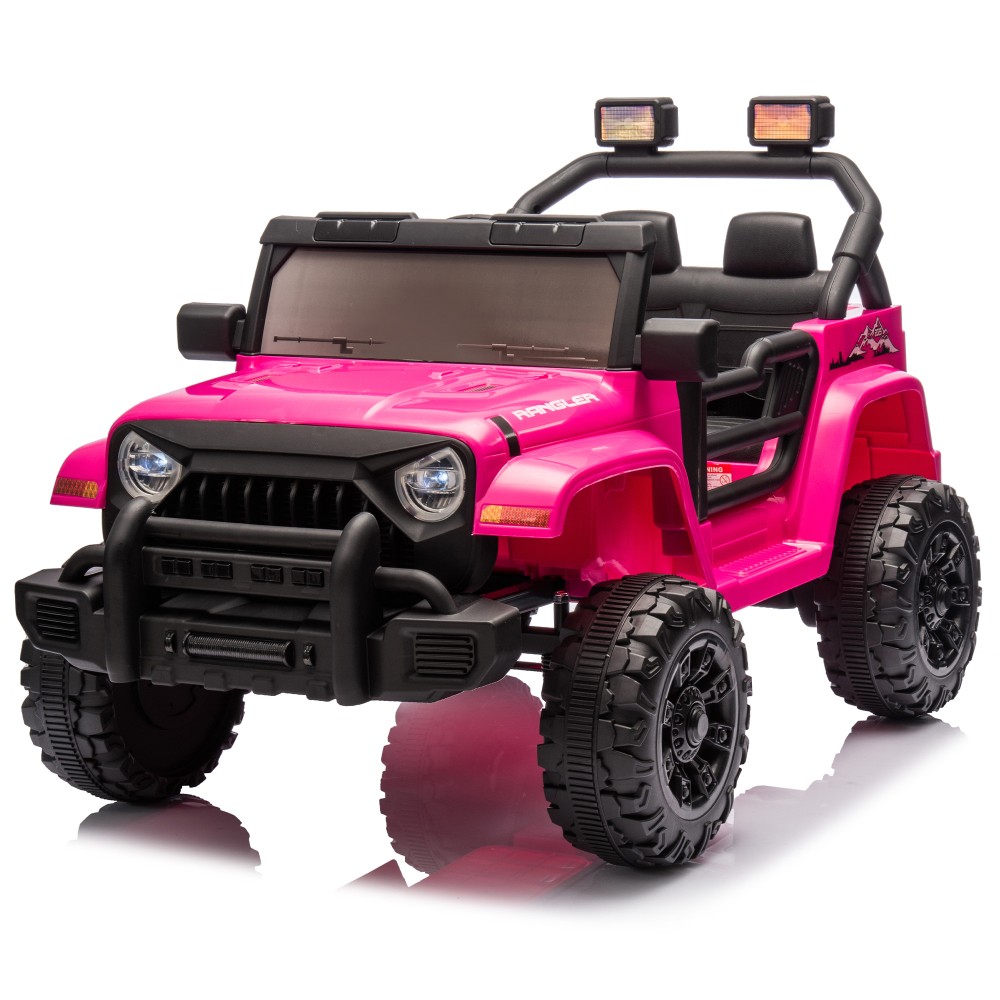 12V Kids Ride On Electric Car W/Parents Control,Dual drive,Four-wheel Suspension