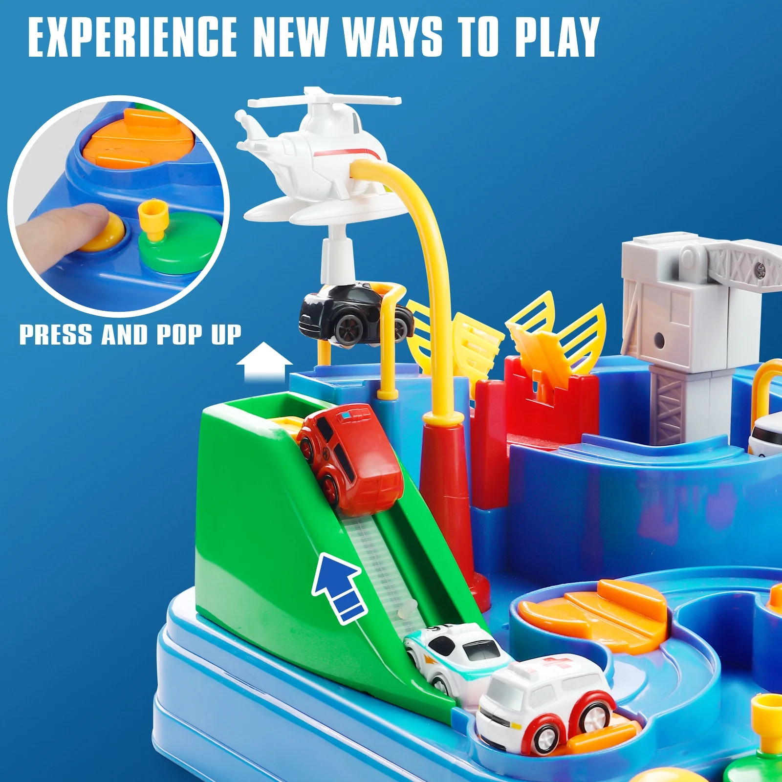 RACE CAR TOY SET Race Track Playset