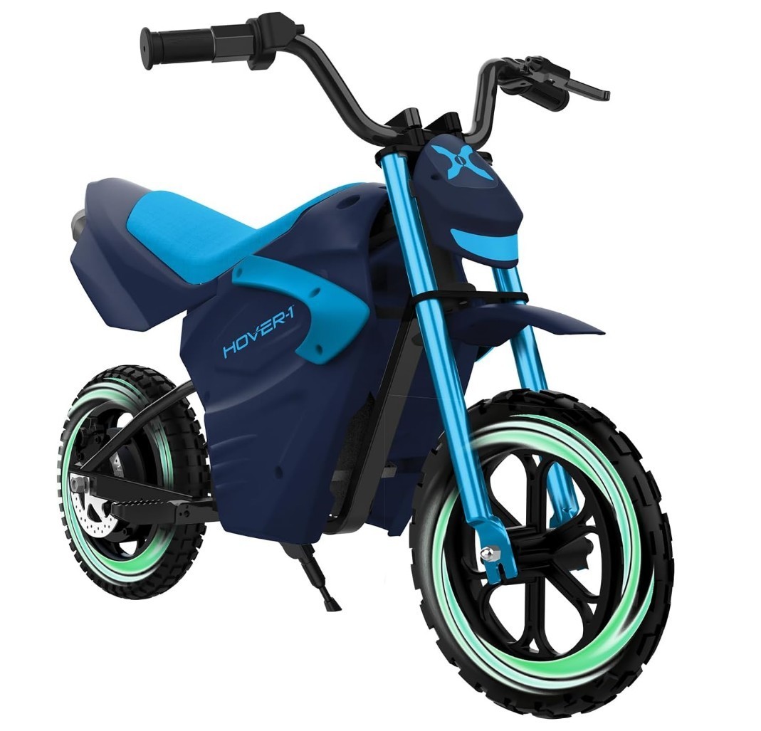 Hover-1 My First Dirt Bike for Kids 300W Motor 9MPH Max Speed, 12″-Blue