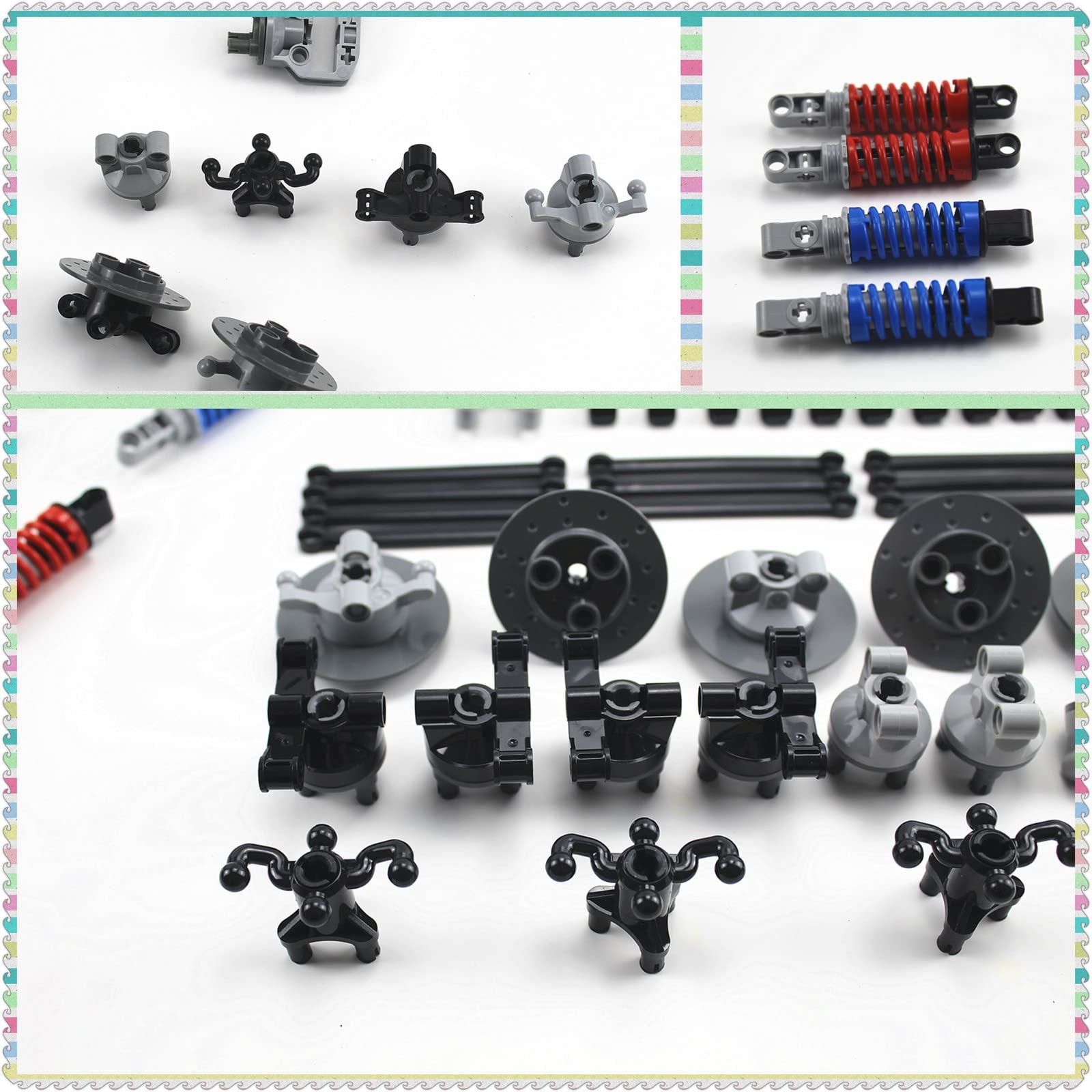 Technical Parts Vehicles Suspension with Tire 107×44 Technical Parts Set with…