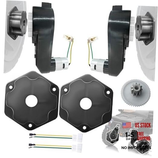 2Pack 24V RS555 12000RPM High Torque Drive Motor Gearbox for Power 24V12000RPM