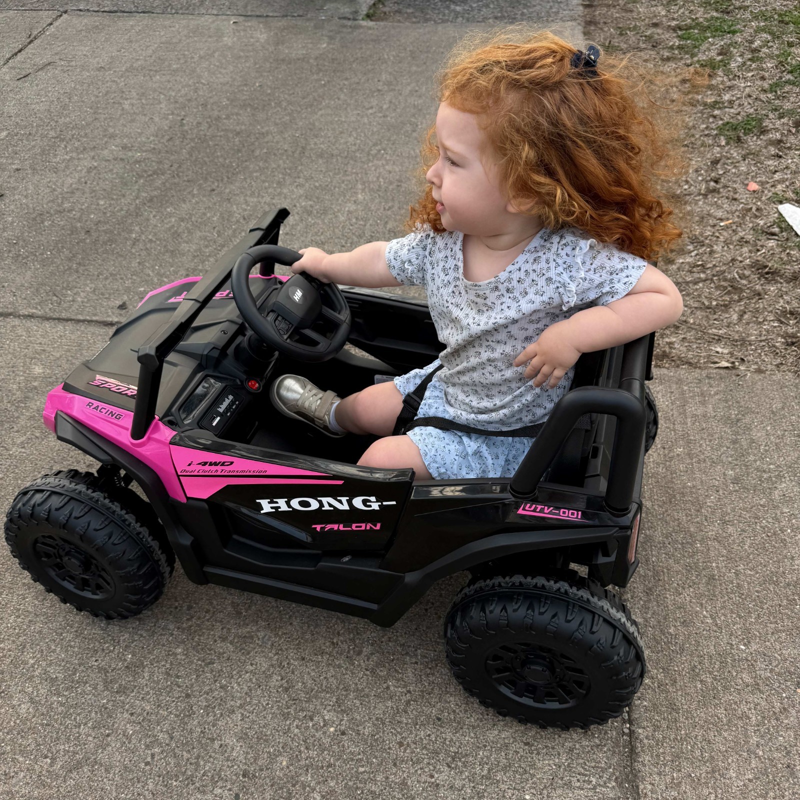 12V Kids Ride on UTV Electric Power Wheels Toy Quad Car with Remote Control LED